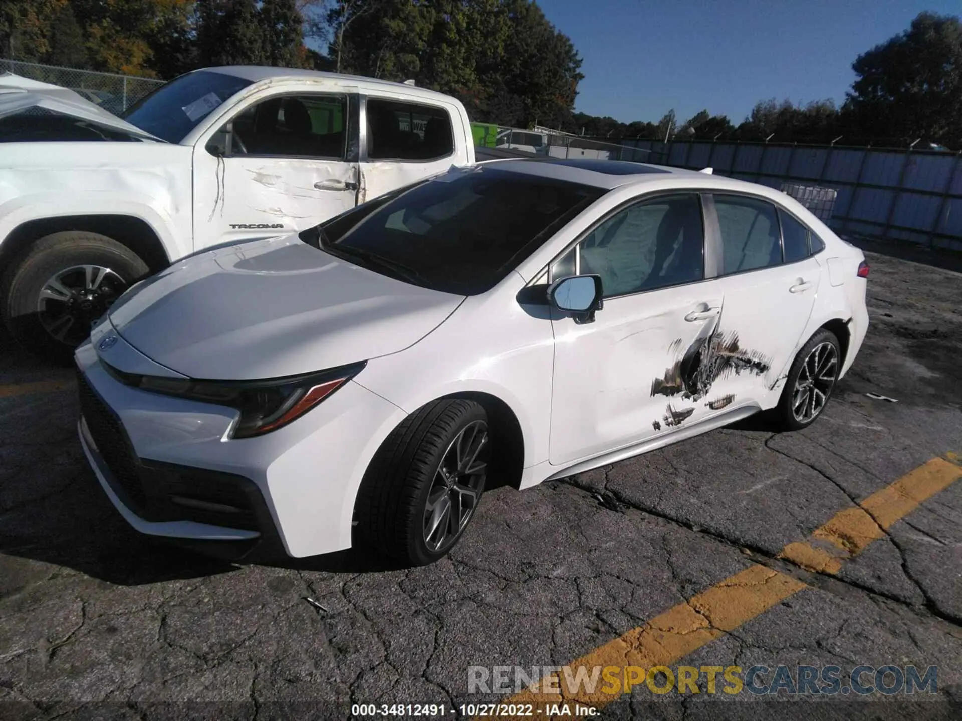 2 fotografías del automóvil dañado JTDP4MCE6MJ060785 TOYOTA COROLLA 2021