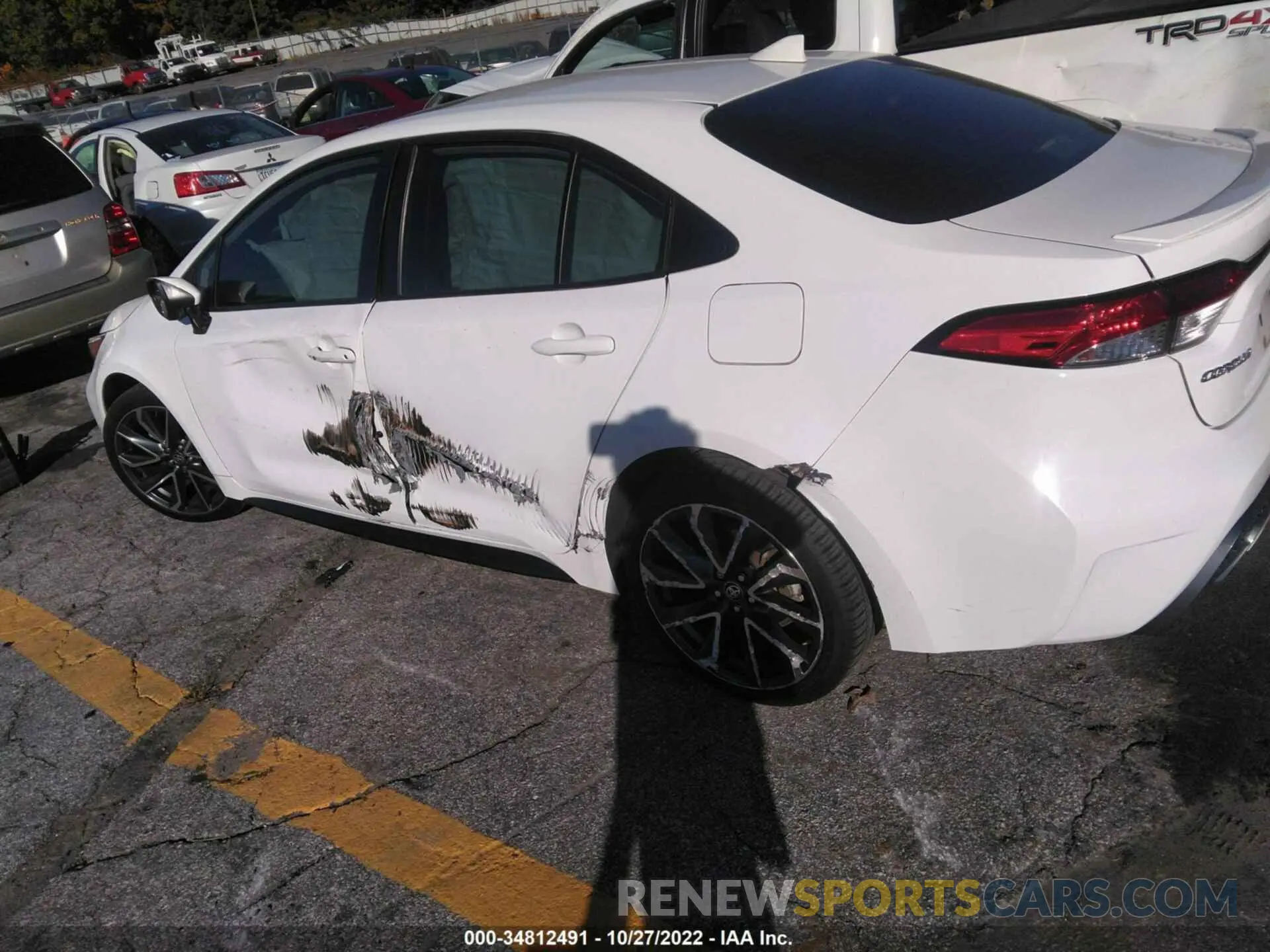 3 fotografías del automóvil dañado JTDP4MCE6MJ060785 TOYOTA COROLLA 2021