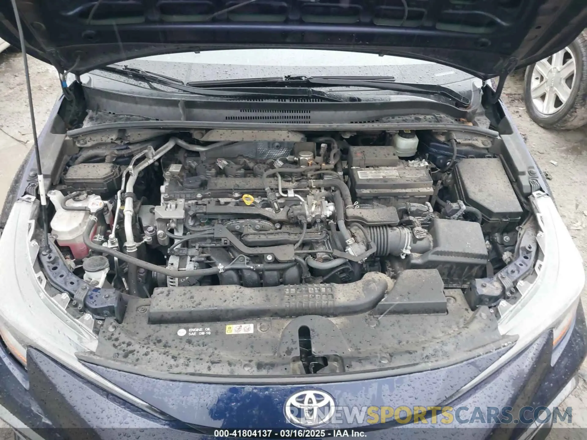 10 fotografías del automóvil dañado JTDP4MCE7MJ065672 TOYOTA COROLLA 2021