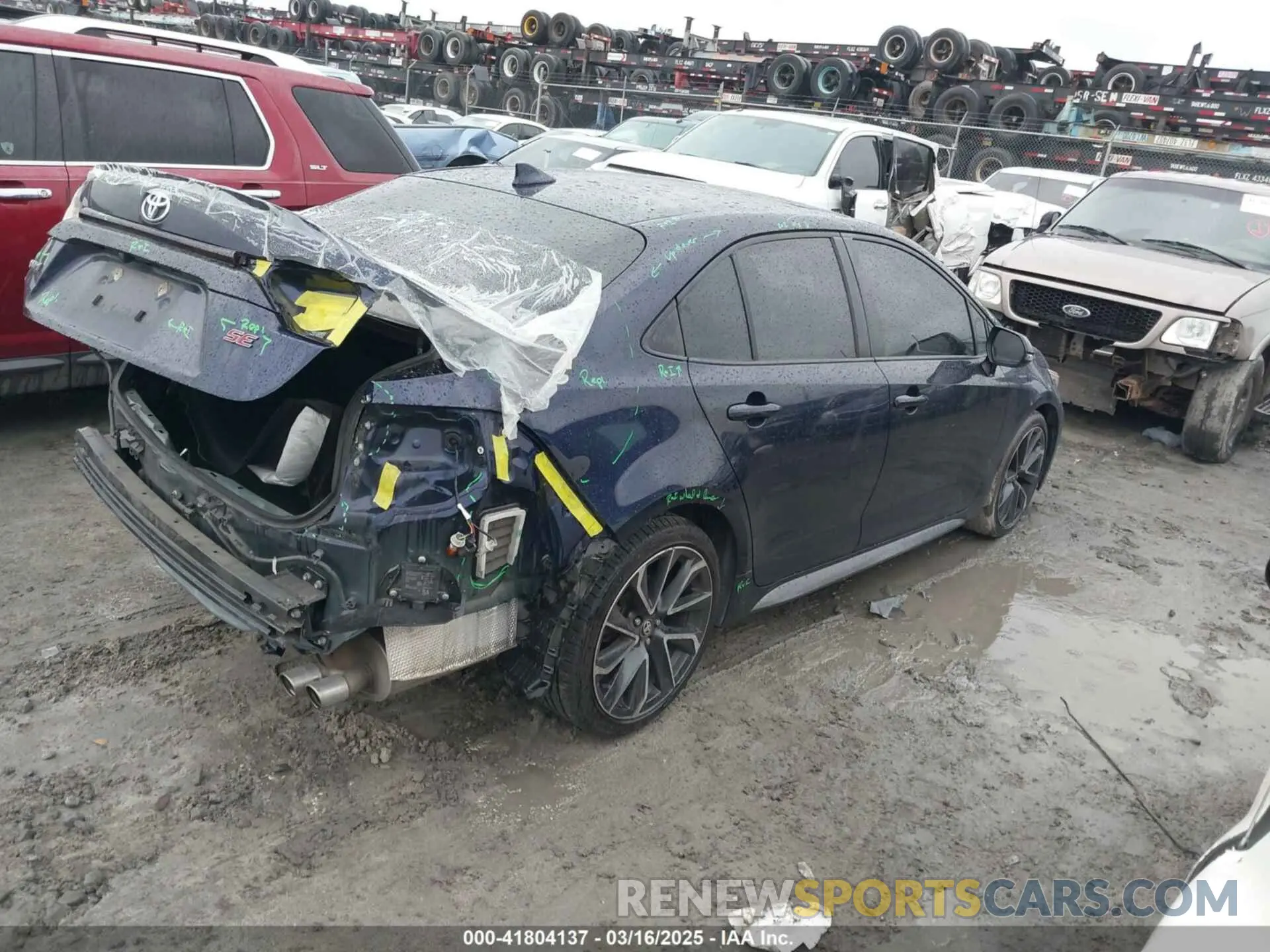4 fotografías del automóvil dañado JTDP4MCE7MJ065672 TOYOTA COROLLA 2021