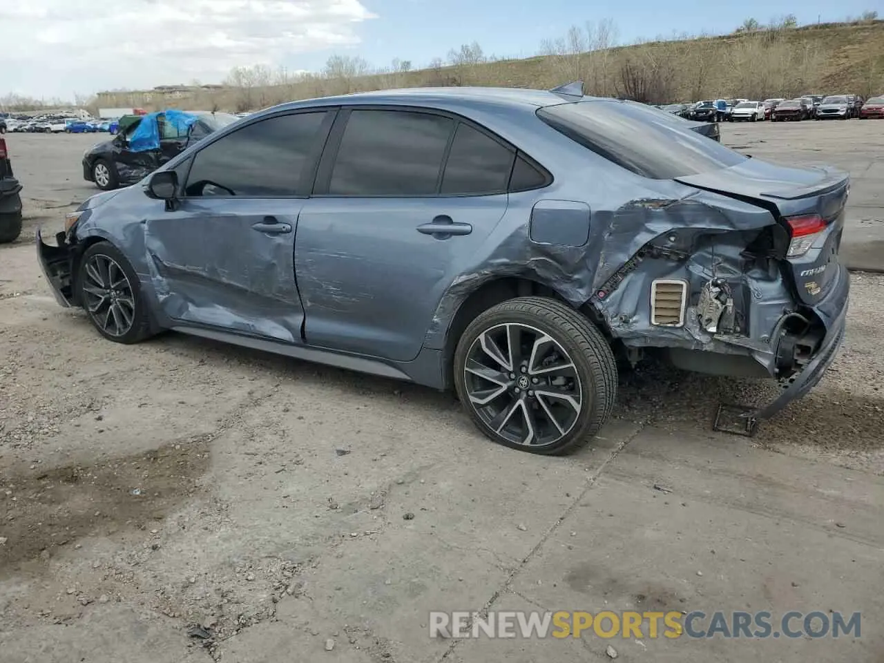 2 fotografías del automóvil dañado JTDP4MCE8MJ078124 TOYOTA COROLLA 2021