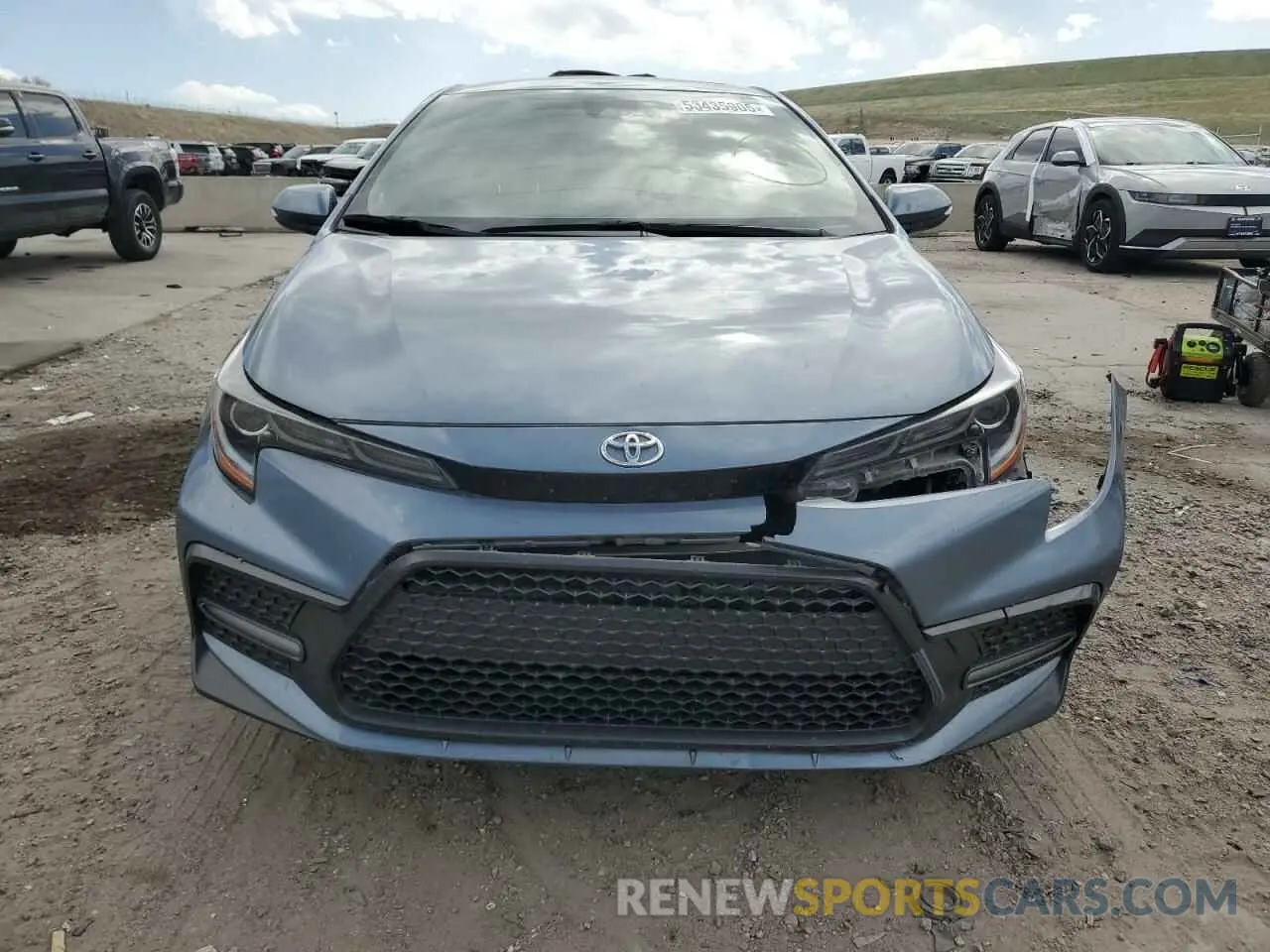 5 fotografías del automóvil dañado JTDP4MCE8MJ078124 TOYOTA COROLLA 2021