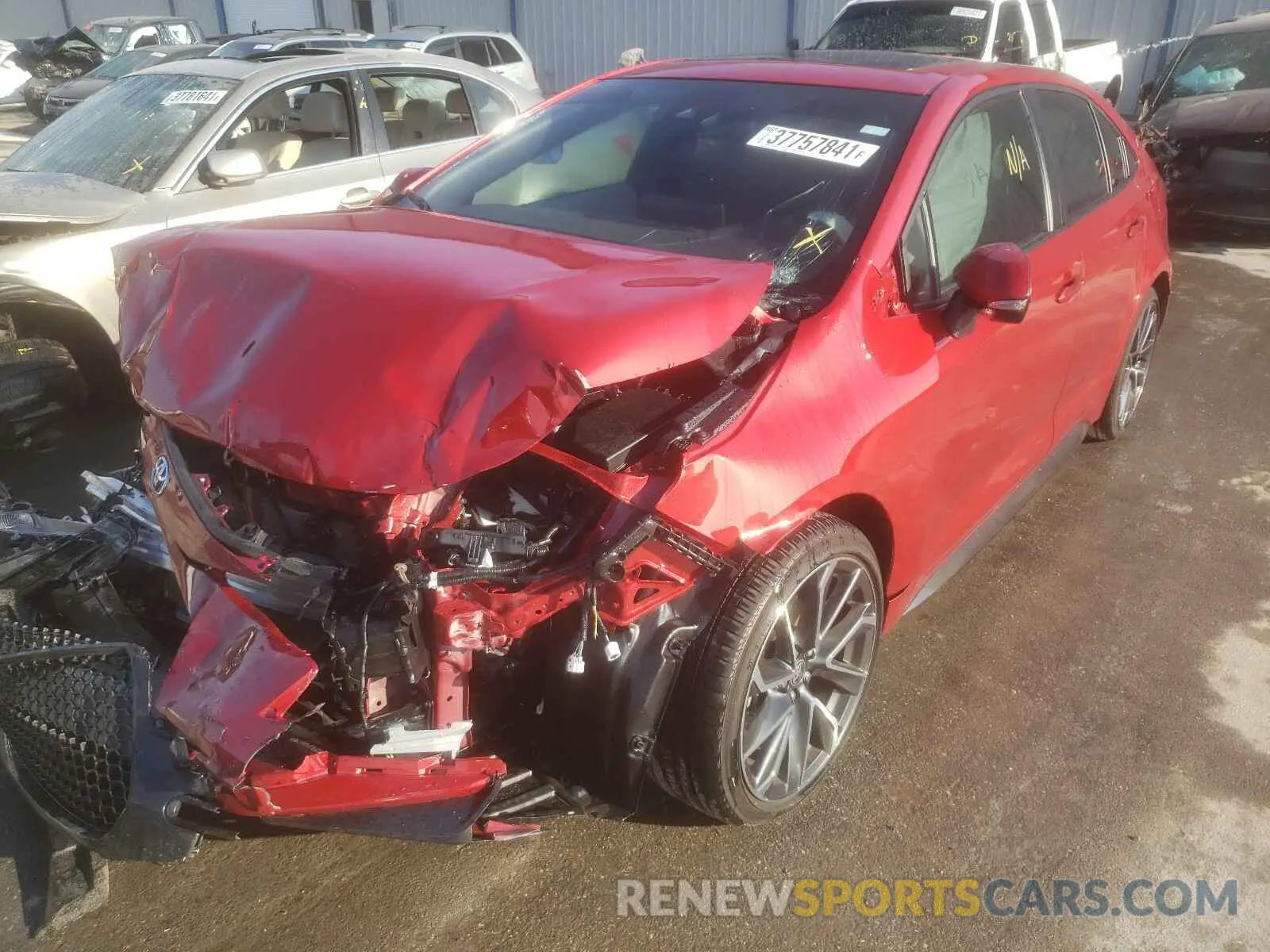 2 fotografías del automóvil dañado JTDP4MCE9MJ054821 TOYOTA COROLLA 2021