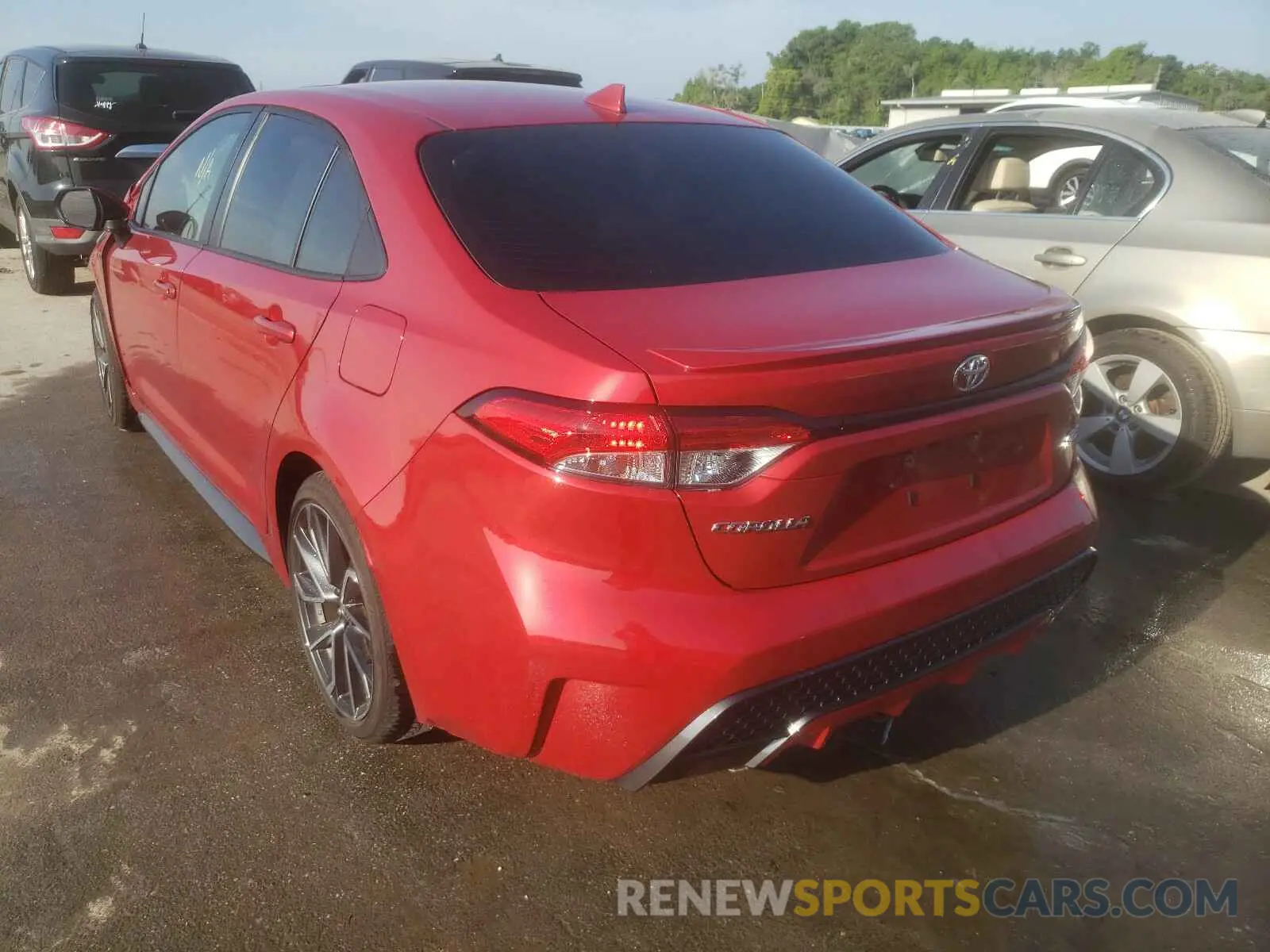 3 fotografías del automóvil dañado JTDP4MCE9MJ054821 TOYOTA COROLLA 2021