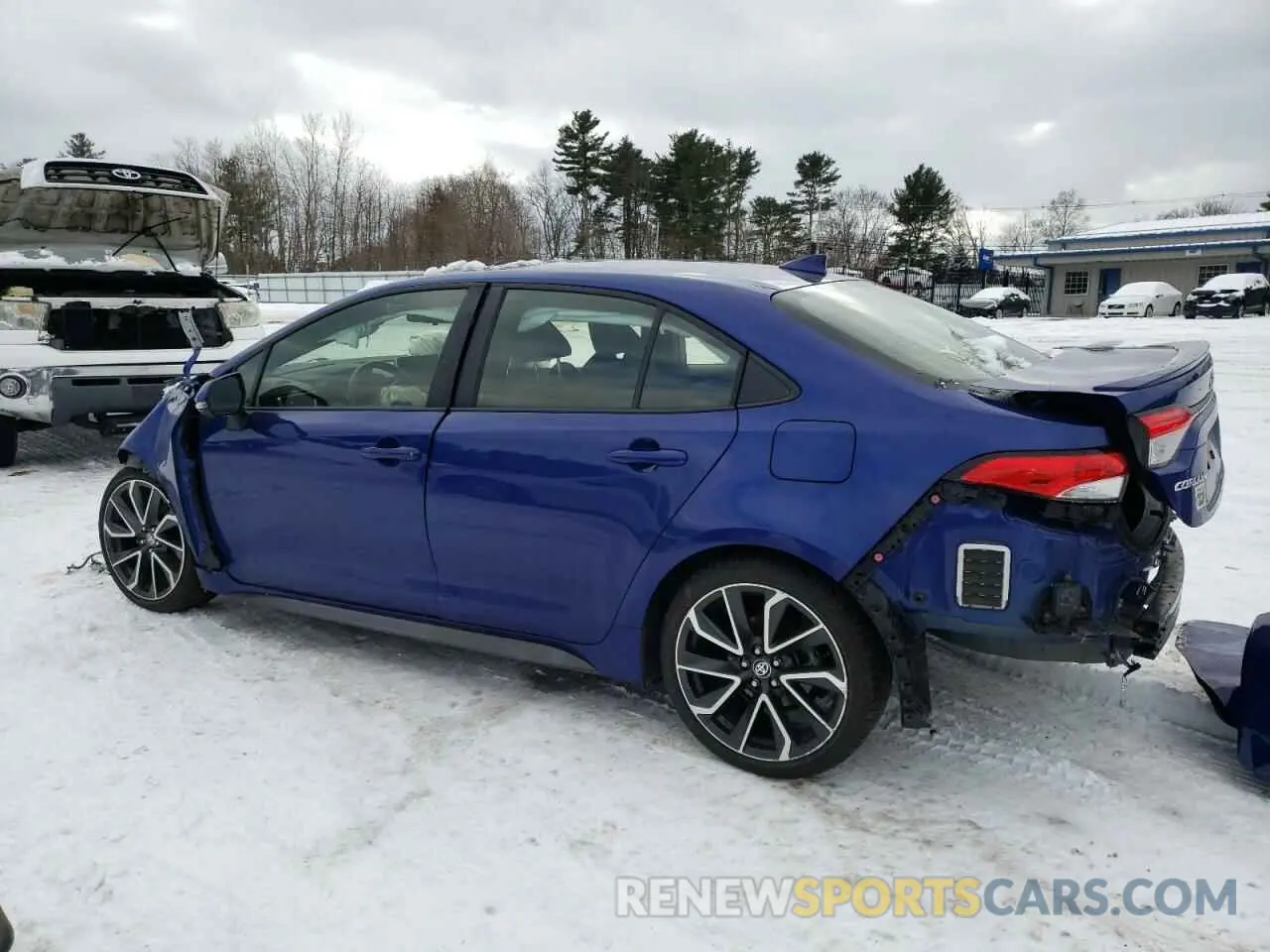 2 fotografías del automóvil dañado JTDP4MCE9MJ069173 TOYOTA COROLLA 2021