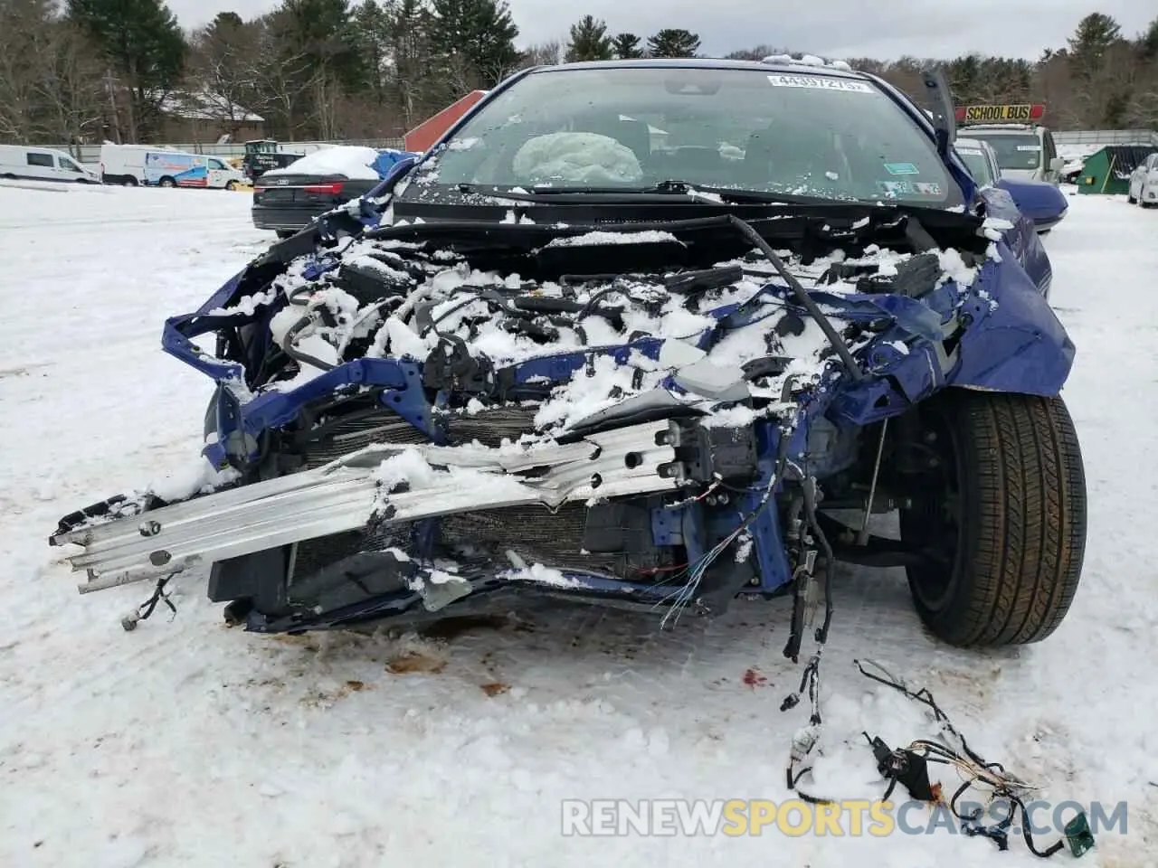 5 fotografías del automóvil dañado JTDP4MCE9MJ069173 TOYOTA COROLLA 2021