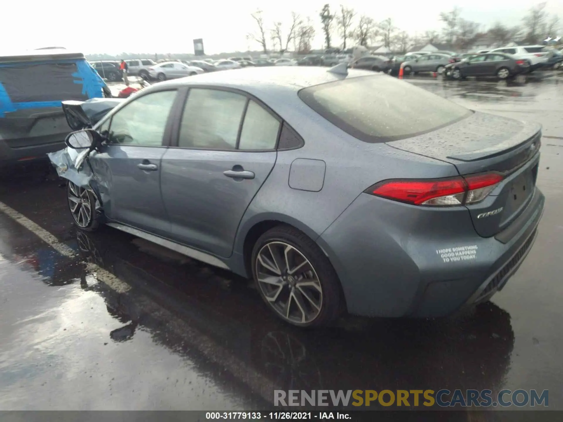 3 fotografías del automóvil dañado JTDP4MCEXMJ070722 TOYOTA COROLLA 2021