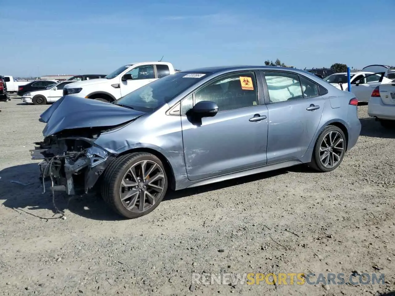 1 fotografías del automóvil dañado JTDP4MCEXMJ080540 TOYOTA COROLLA 2021