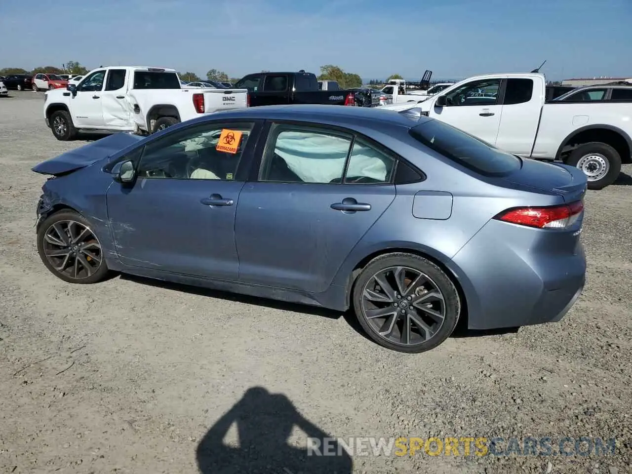 2 fotografías del automóvil dañado JTDP4MCEXMJ080540 TOYOTA COROLLA 2021