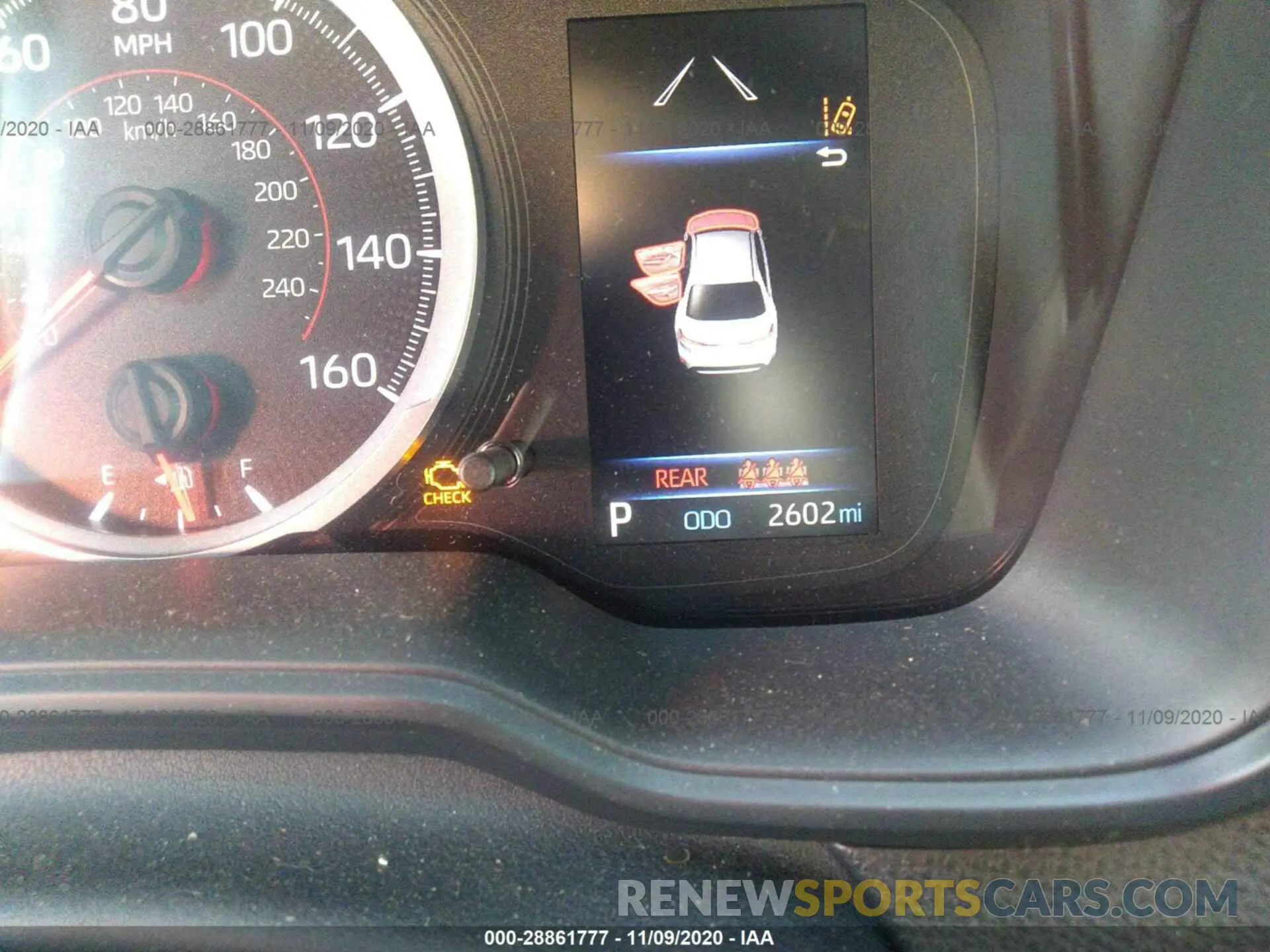 10 fotografías del automóvil dañado JTDS4MCE0MJ061330 TOYOTA COROLLA 2021