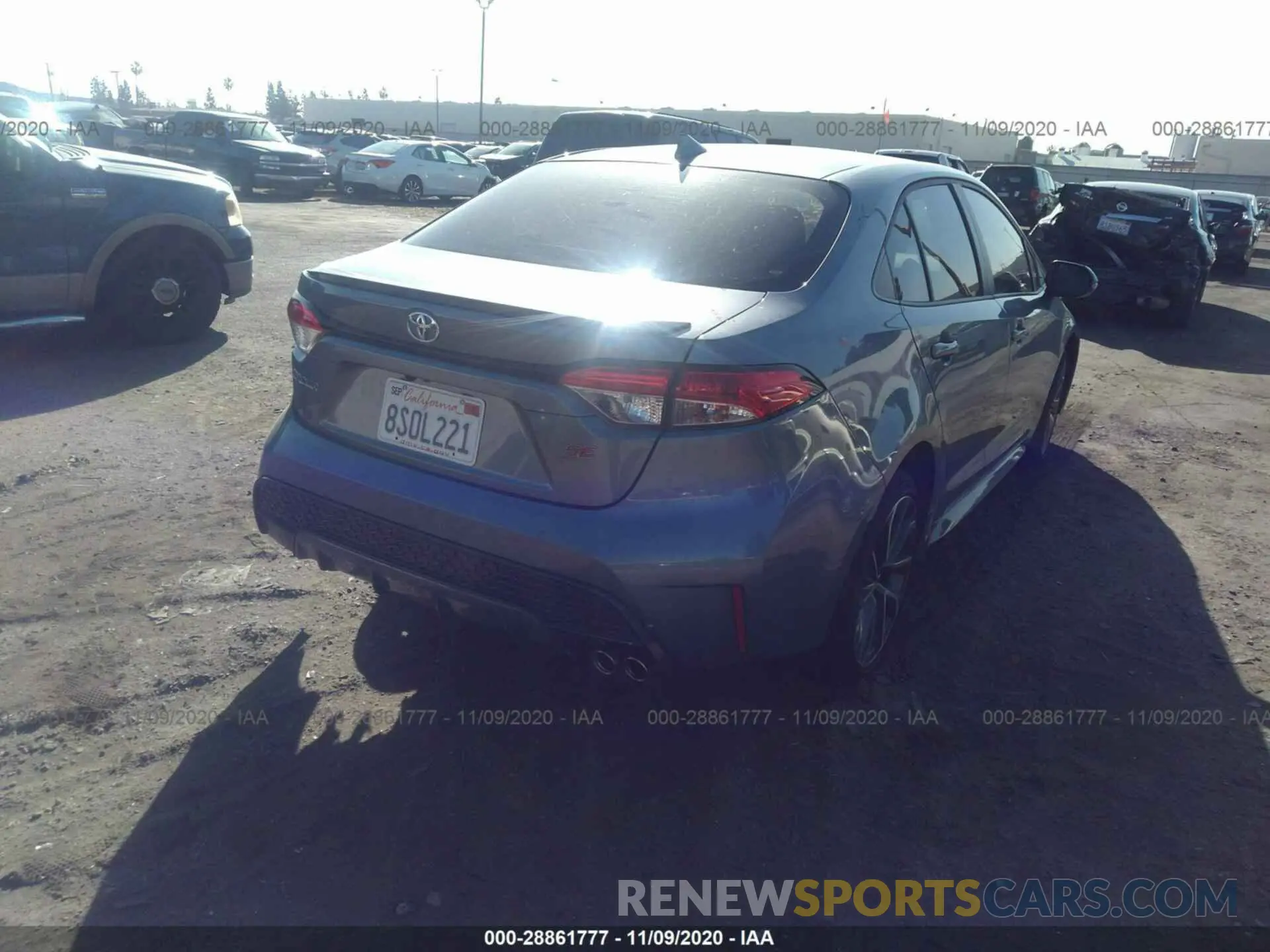 4 fotografías del automóvil dañado JTDS4MCE0MJ061330 TOYOTA COROLLA 2021