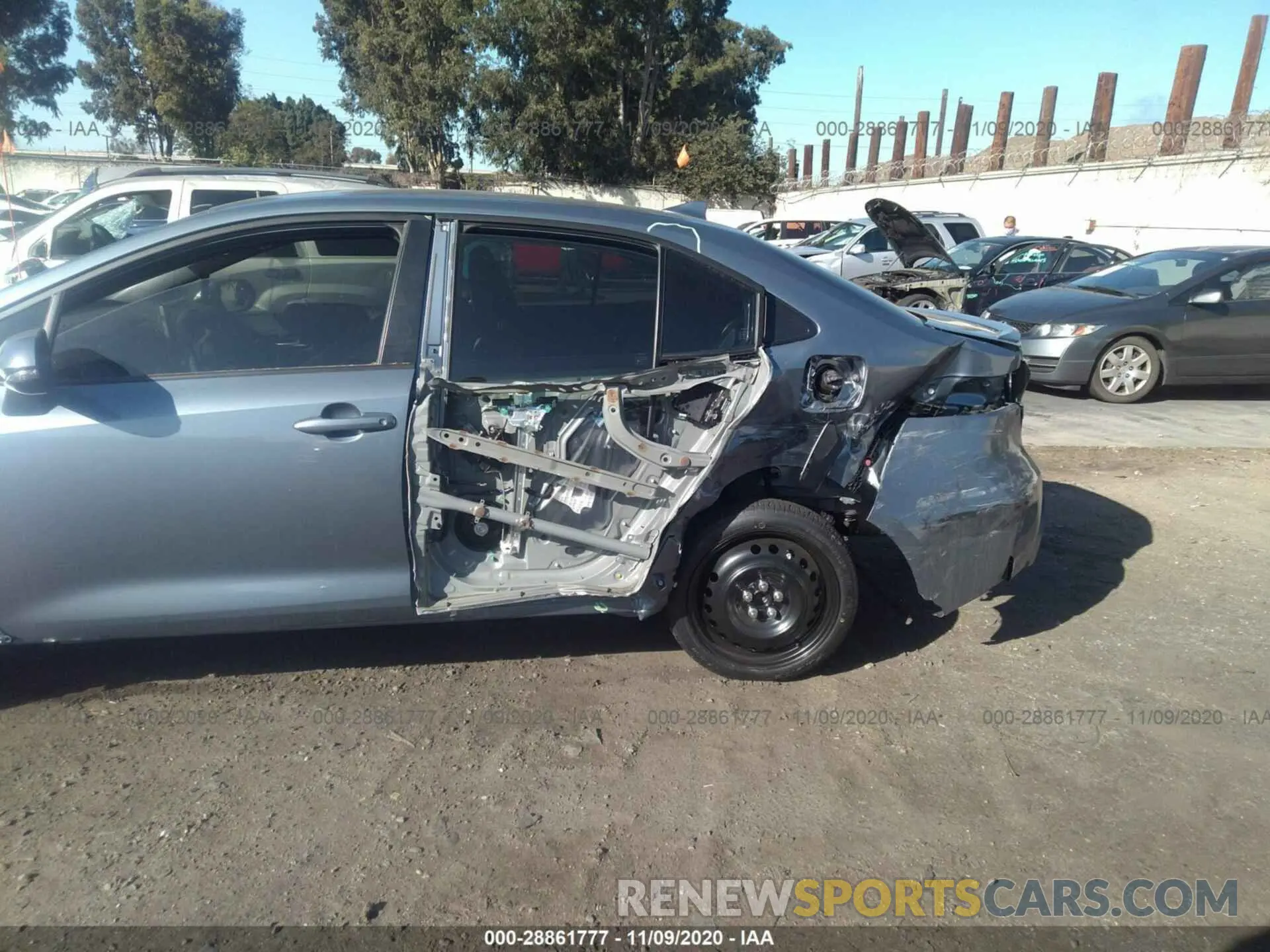 6 fotografías del automóvil dañado JTDS4MCE0MJ061330 TOYOTA COROLLA 2021