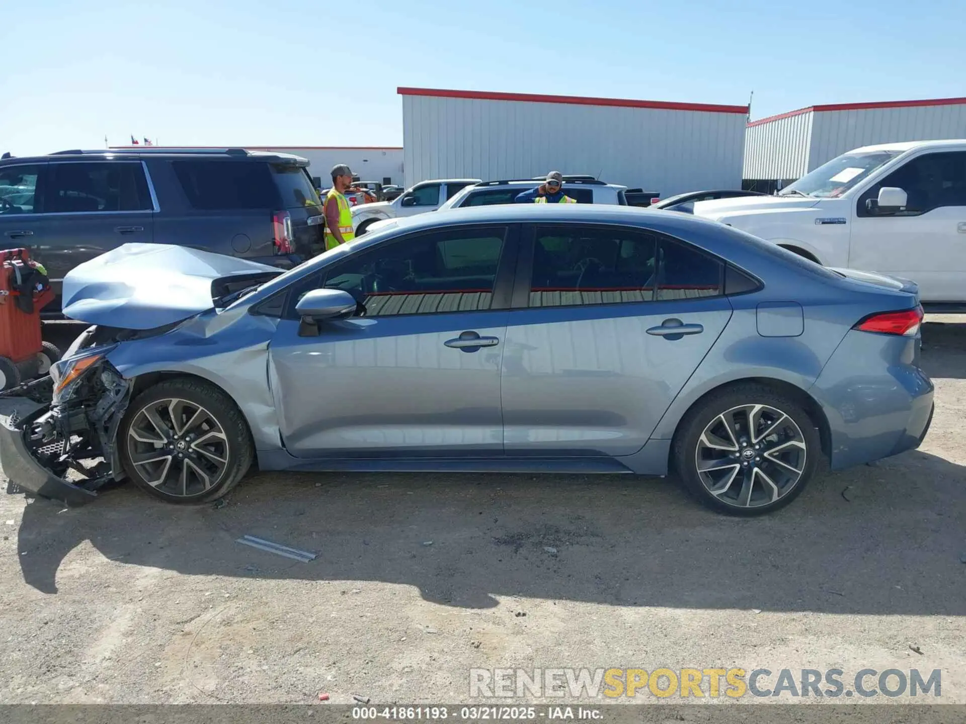 14 fotografías del automóvil dañado JTDS4MCE1MJ064074 TOYOTA COROLLA 2021