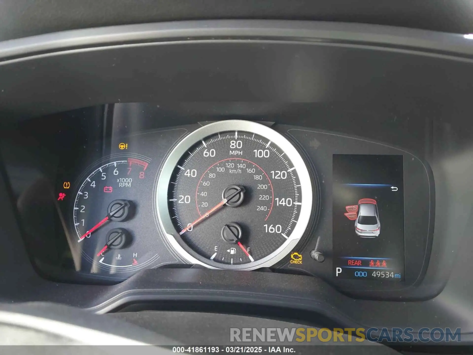 7 fotografías del automóvil dañado JTDS4MCE1MJ064074 TOYOTA COROLLA 2021