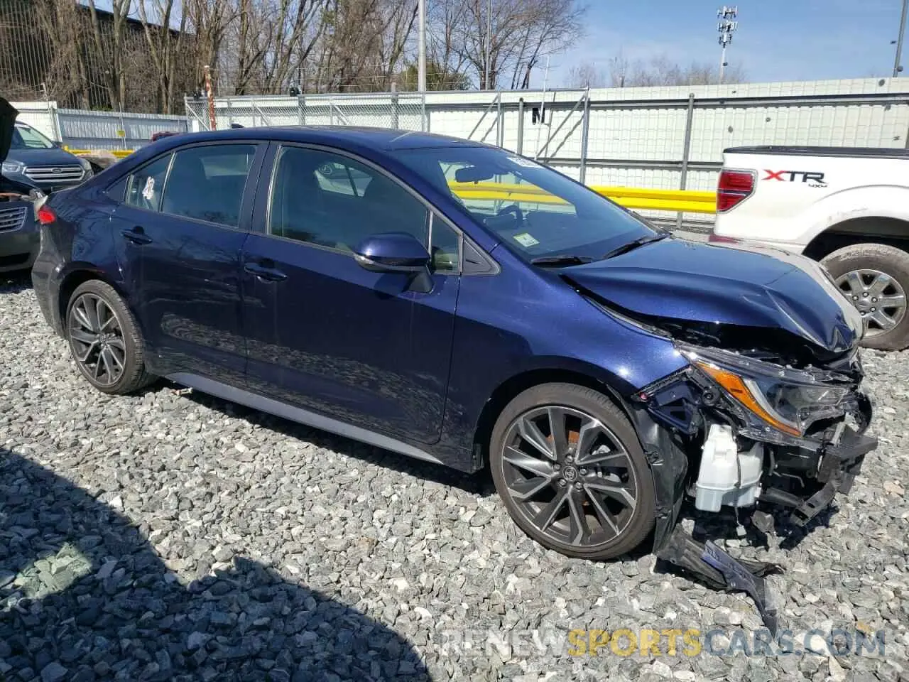 4 fotografías del automóvil dañado JTDS4MCE1MJ064950 TOYOTA COROLLA 2021