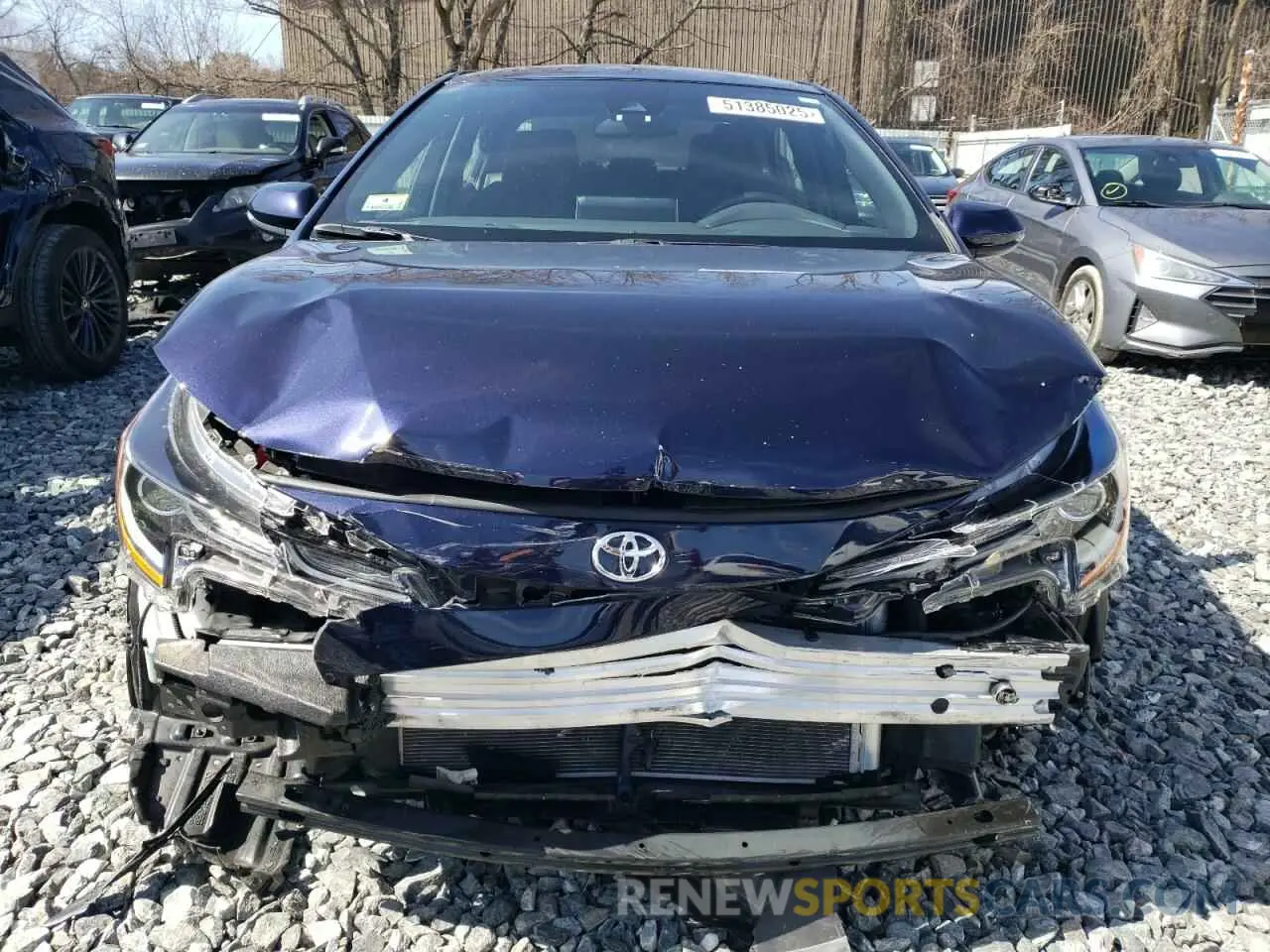 5 fotografías del automóvil dañado JTDS4MCE1MJ064950 TOYOTA COROLLA 2021