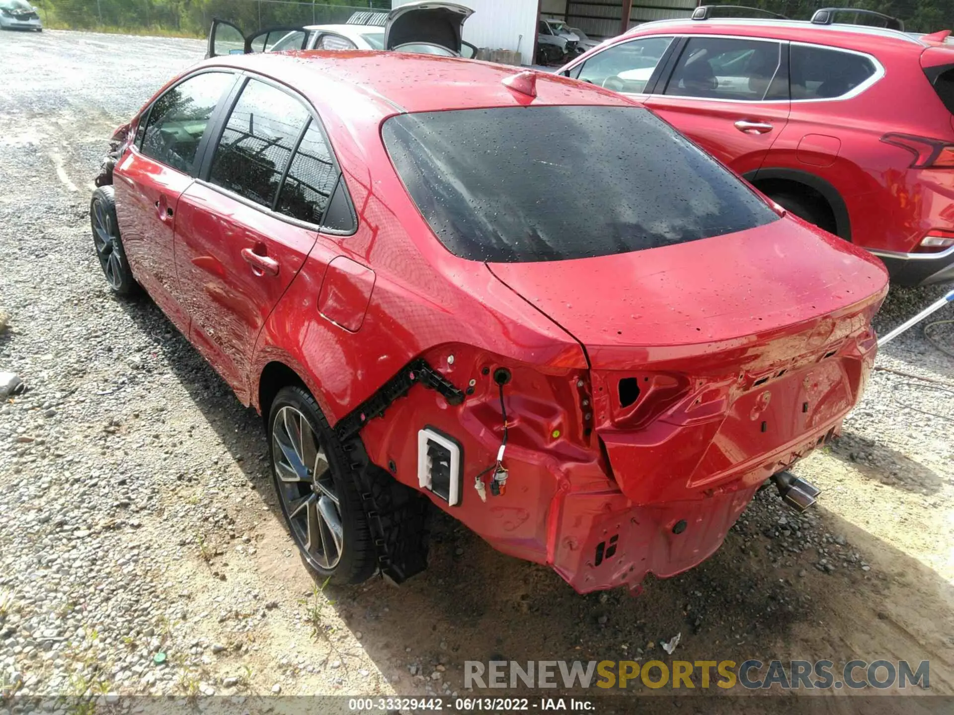 3 fotografías del automóvil dañado JTDS4MCE1MJ068710 TOYOTA COROLLA 2021