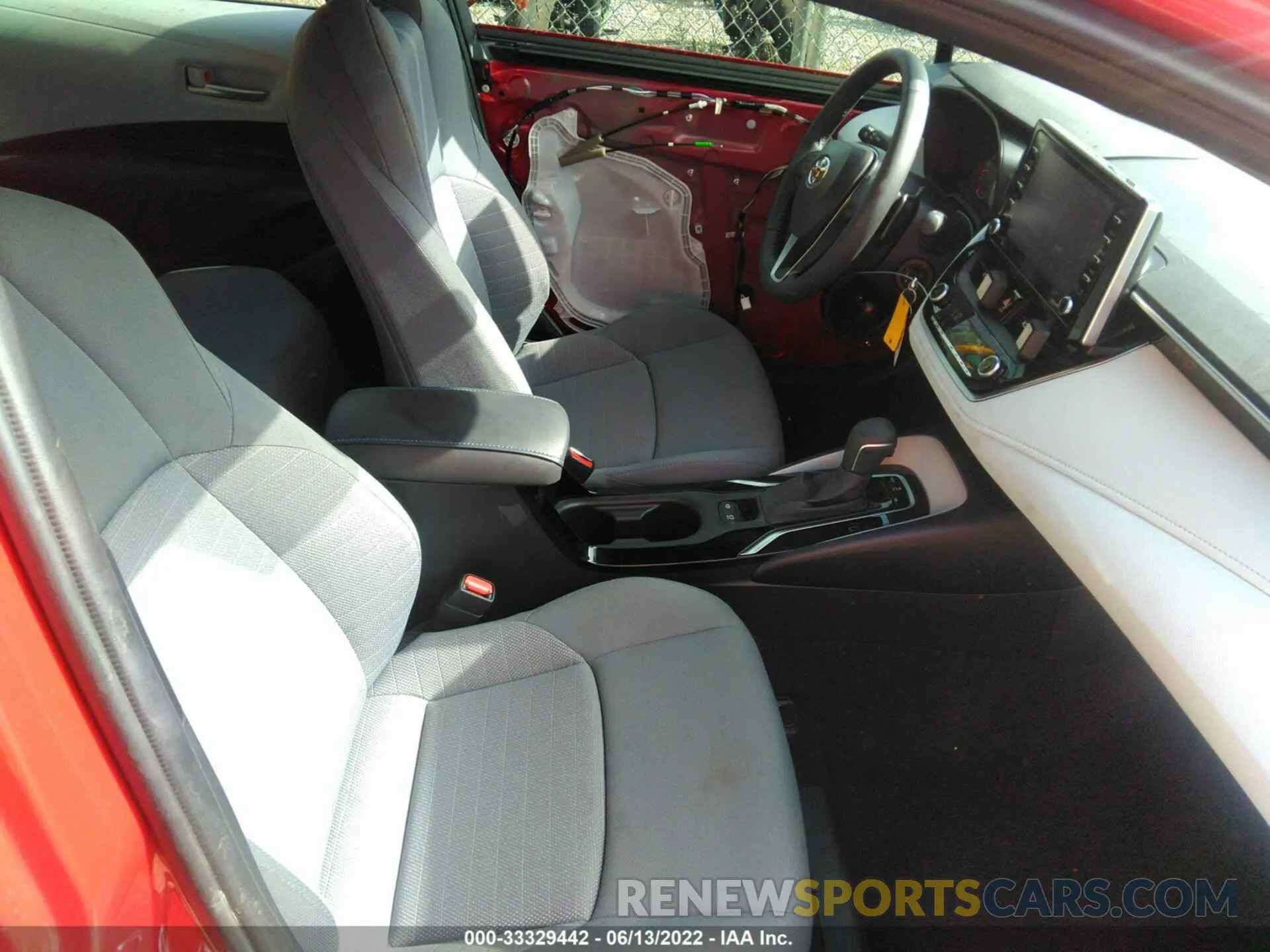 5 fotografías del automóvil dañado JTDS4MCE1MJ068710 TOYOTA COROLLA 2021