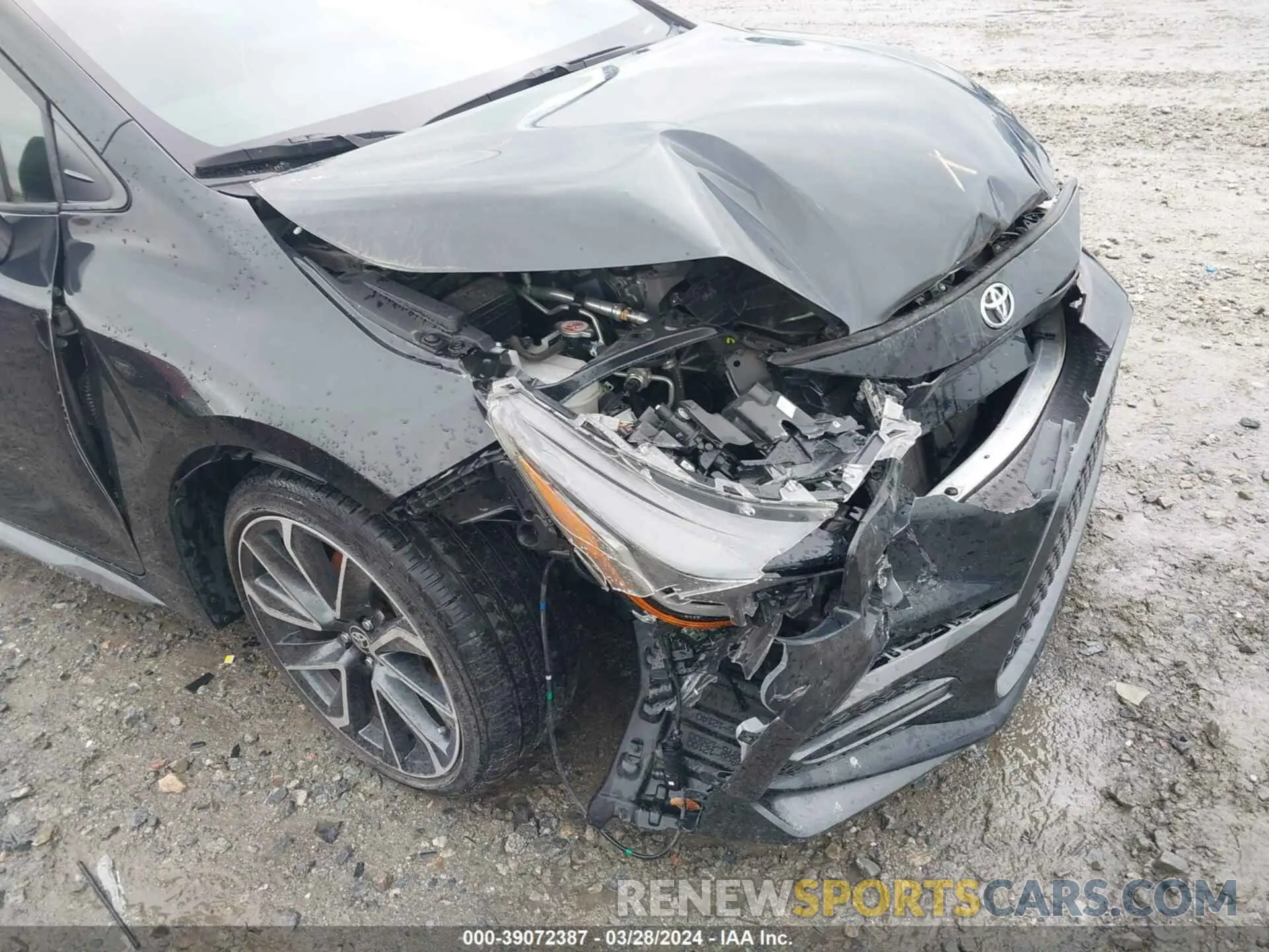 19 fotografías del automóvil dañado JTDS4MCE1MJ072465 TOYOTA COROLLA 2021