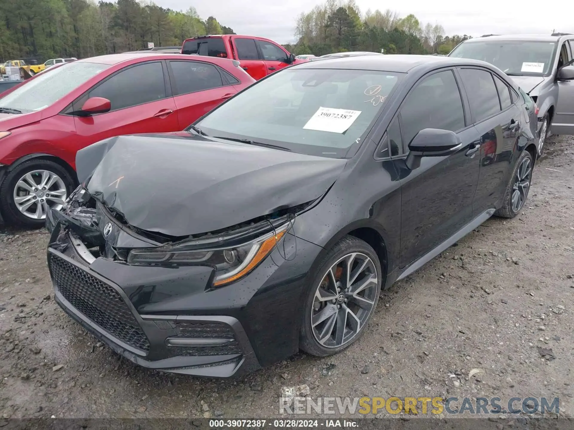 2 fotografías del automóvil dañado JTDS4MCE1MJ072465 TOYOTA COROLLA 2021