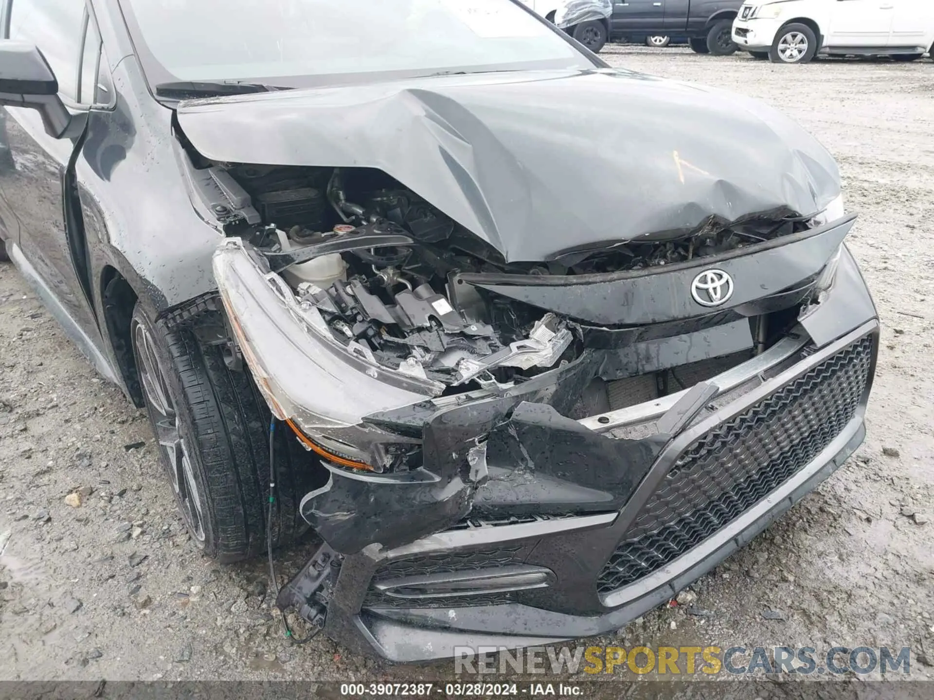 6 fotografías del automóvil dañado JTDS4MCE1MJ072465 TOYOTA COROLLA 2021