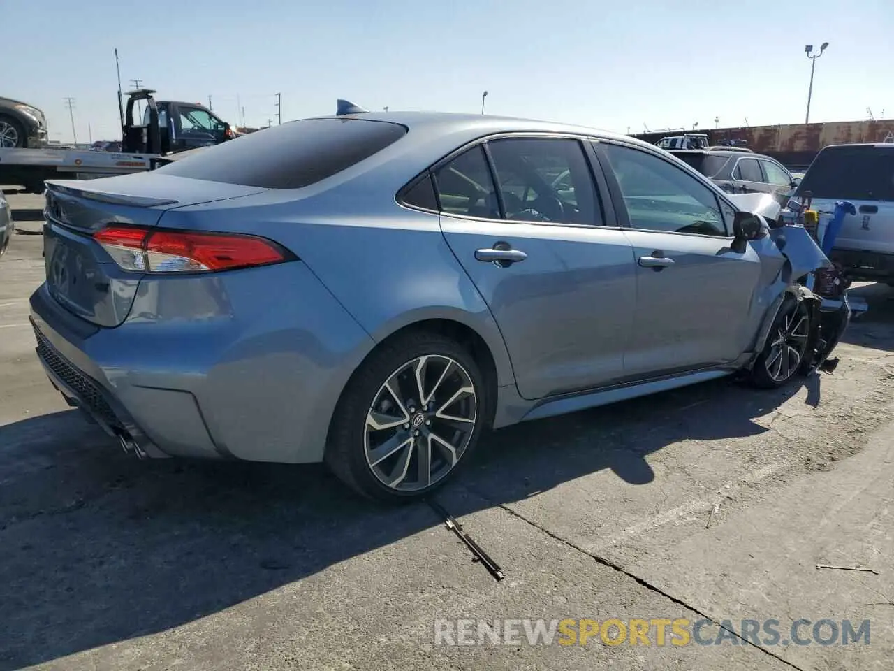 3 fotografías del automóvil dañado JTDS4MCE1MJ074569 TOYOTA COROLLA 2021
