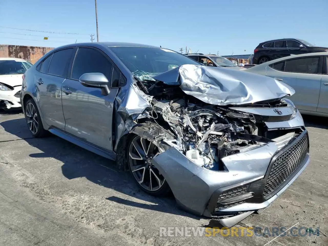 4 fotografías del automóvil dañado JTDS4MCE1MJ074569 TOYOTA COROLLA 2021