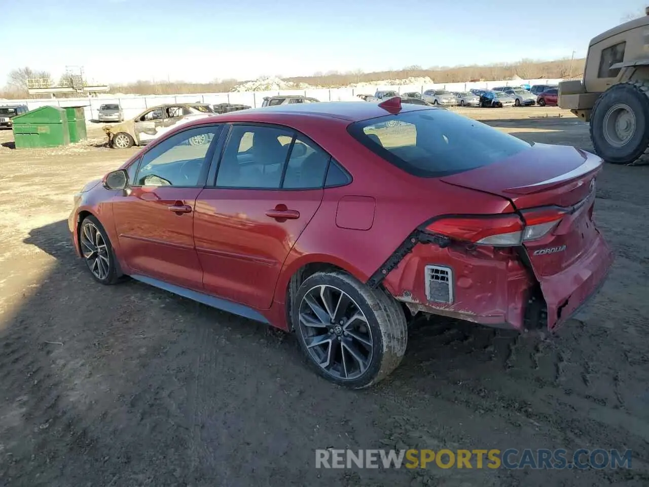 2 fotografías del automóvil dañado JTDS4MCE1MJ078041 TOYOTA COROLLA 2021