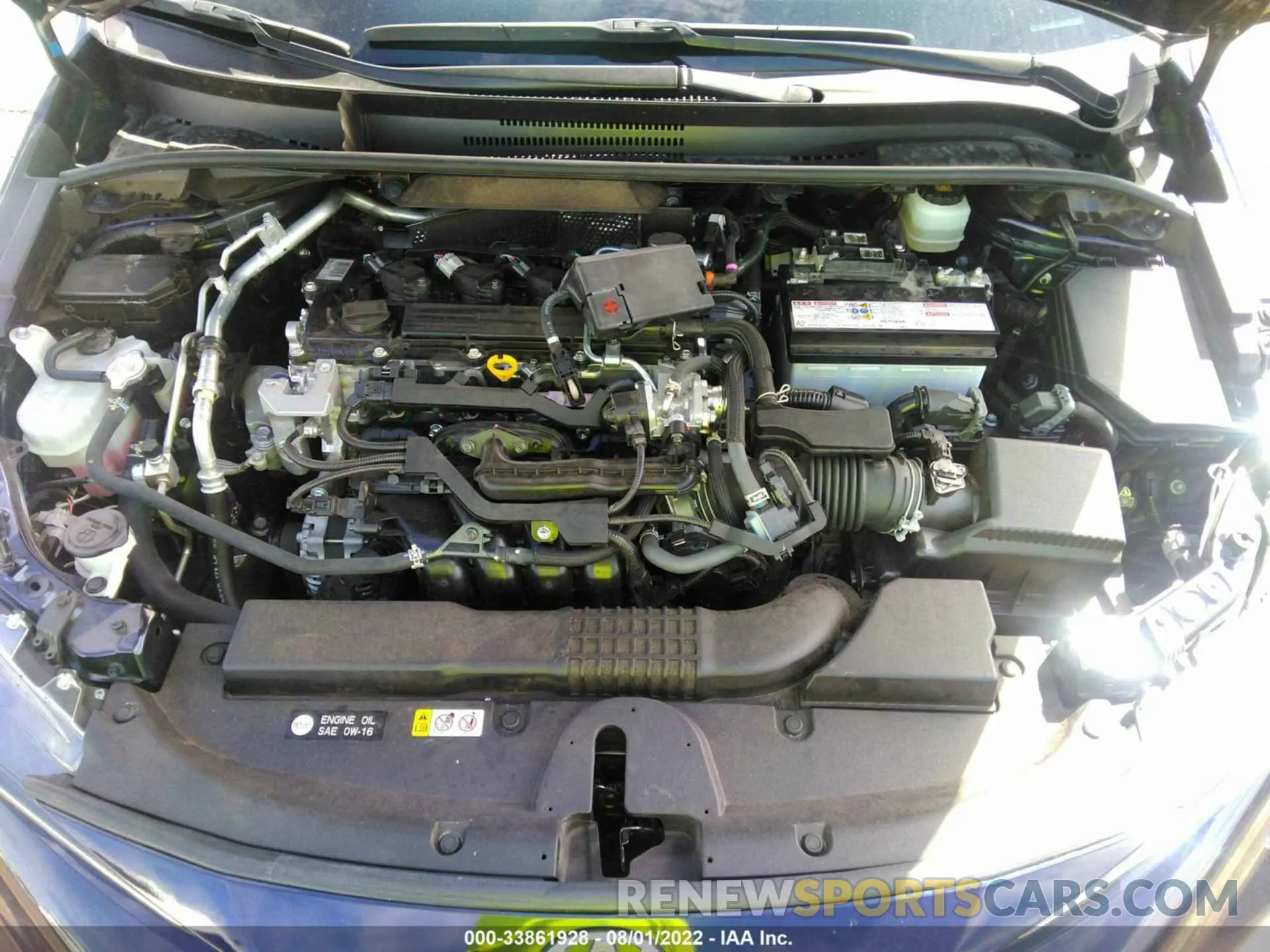10 fotografías del automóvil dañado JTDS4MCE2MJ053875 TOYOTA COROLLA 2021