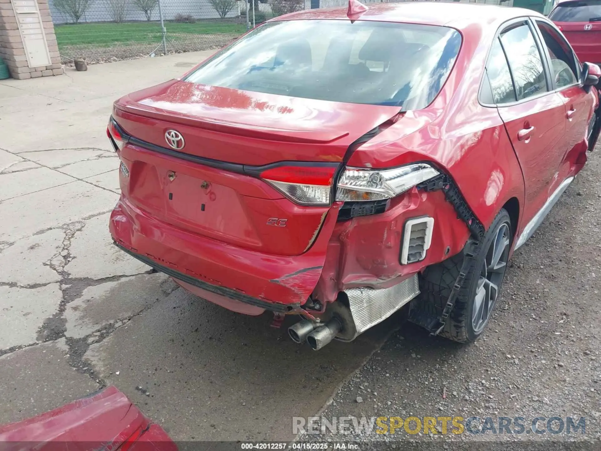 19 fotografías del automóvil dañado JTDS4MCE2MJ054525 TOYOTA COROLLA 2021
