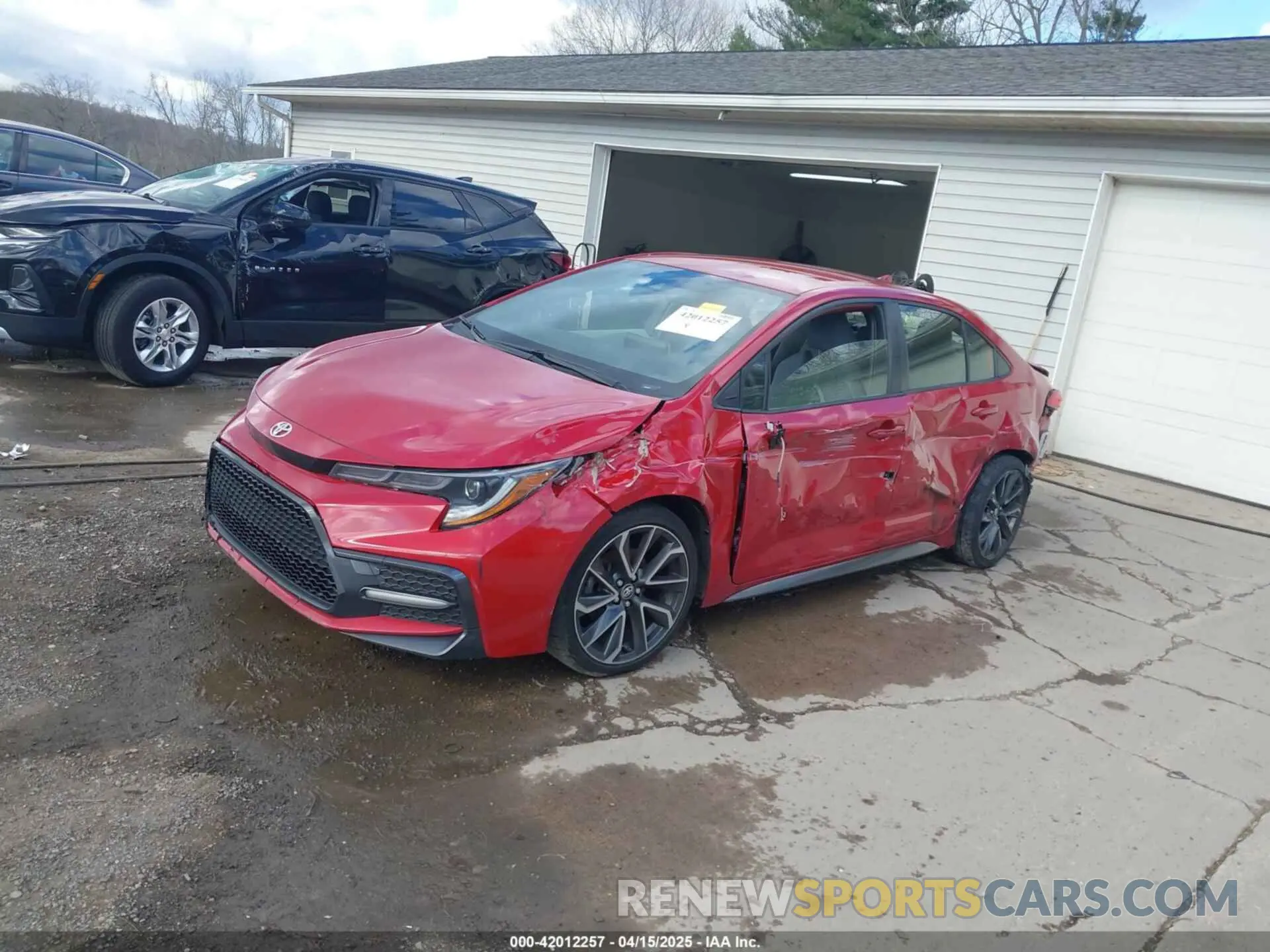2 fotografías del automóvil dañado JTDS4MCE2MJ054525 TOYOTA COROLLA 2021