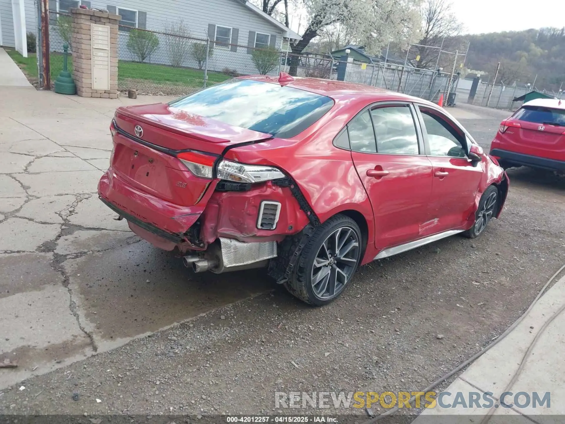 4 fotografías del automóvil dañado JTDS4MCE2MJ054525 TOYOTA COROLLA 2021