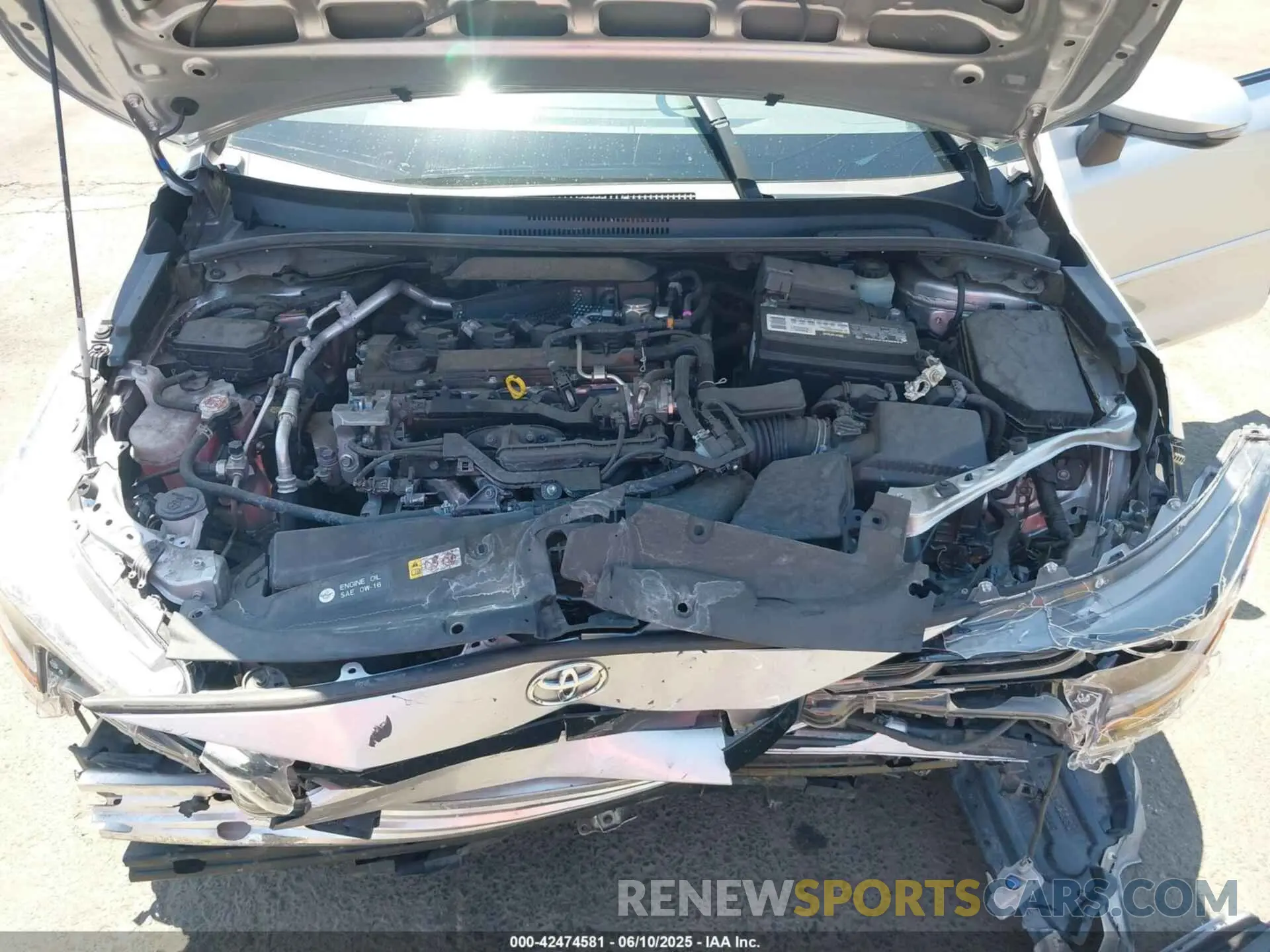 10 fotografías del automóvil dañado JTDS4MCE2MJ059885 TOYOTA COROLLA 2021