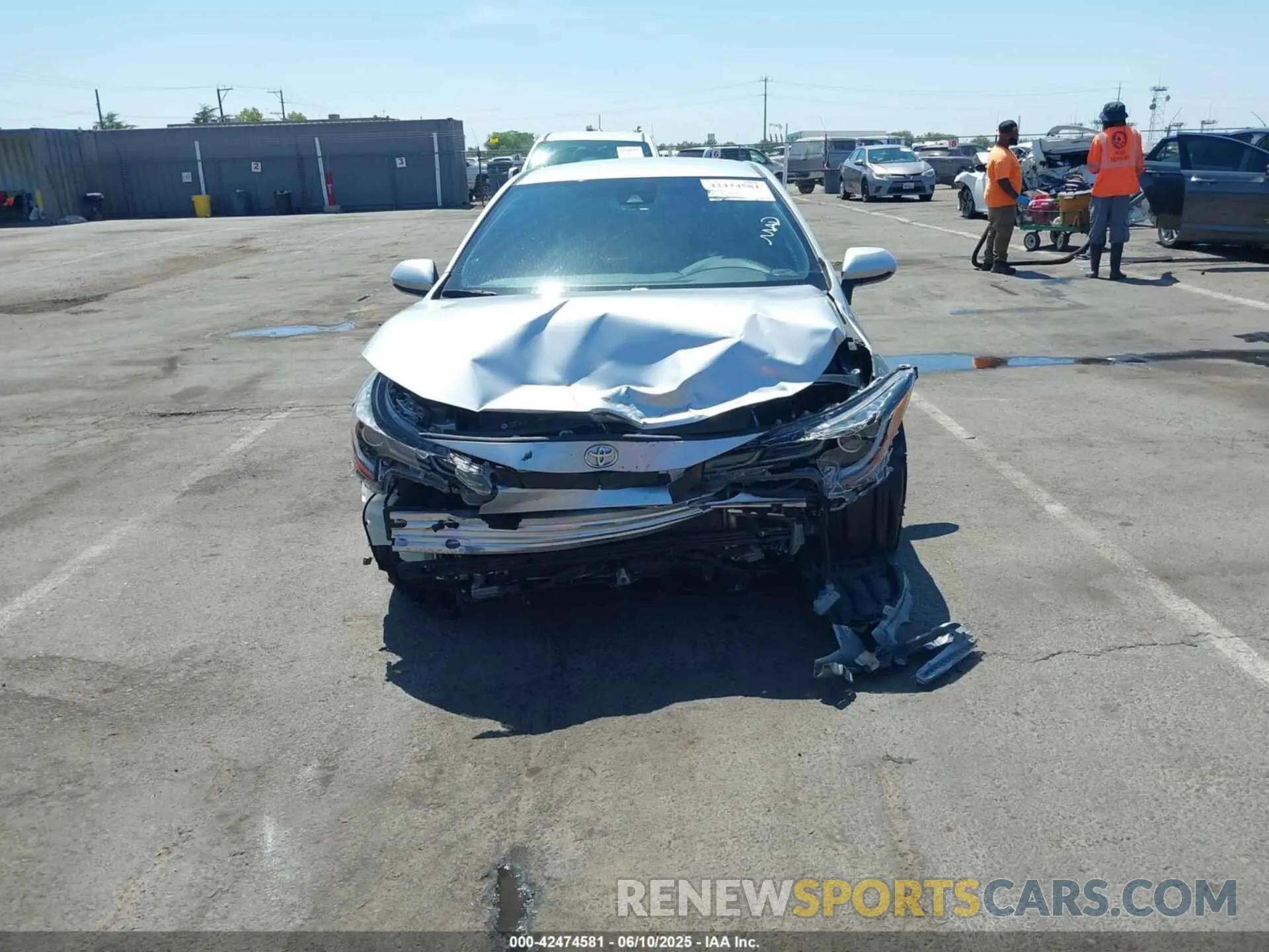 6 fotografías del automóvil dañado JTDS4MCE2MJ059885 TOYOTA COROLLA 2021