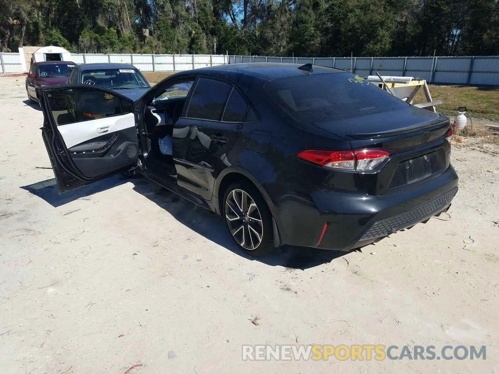 3 fotografías del automóvil dañado JTDS4MCE2MJ060647 TOYOTA COROLLA 2021
