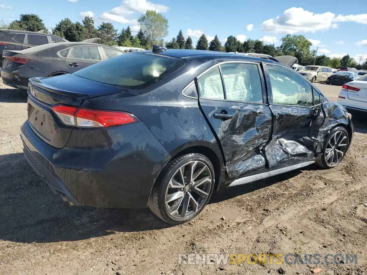 3 fotografías del automóvil dañado JTDS4MCE2MJ063175 TOYOTA COROLLA 2021