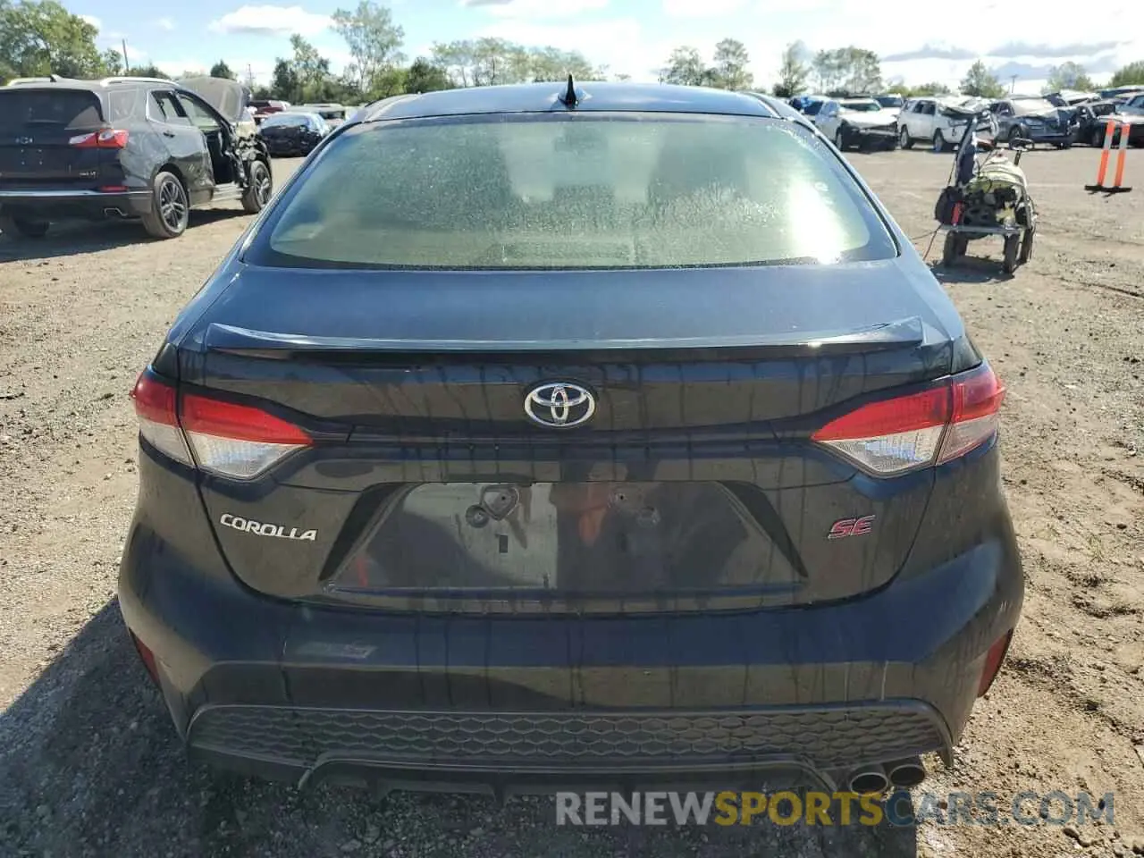 6 fotografías del automóvil dañado JTDS4MCE2MJ063175 TOYOTA COROLLA 2021