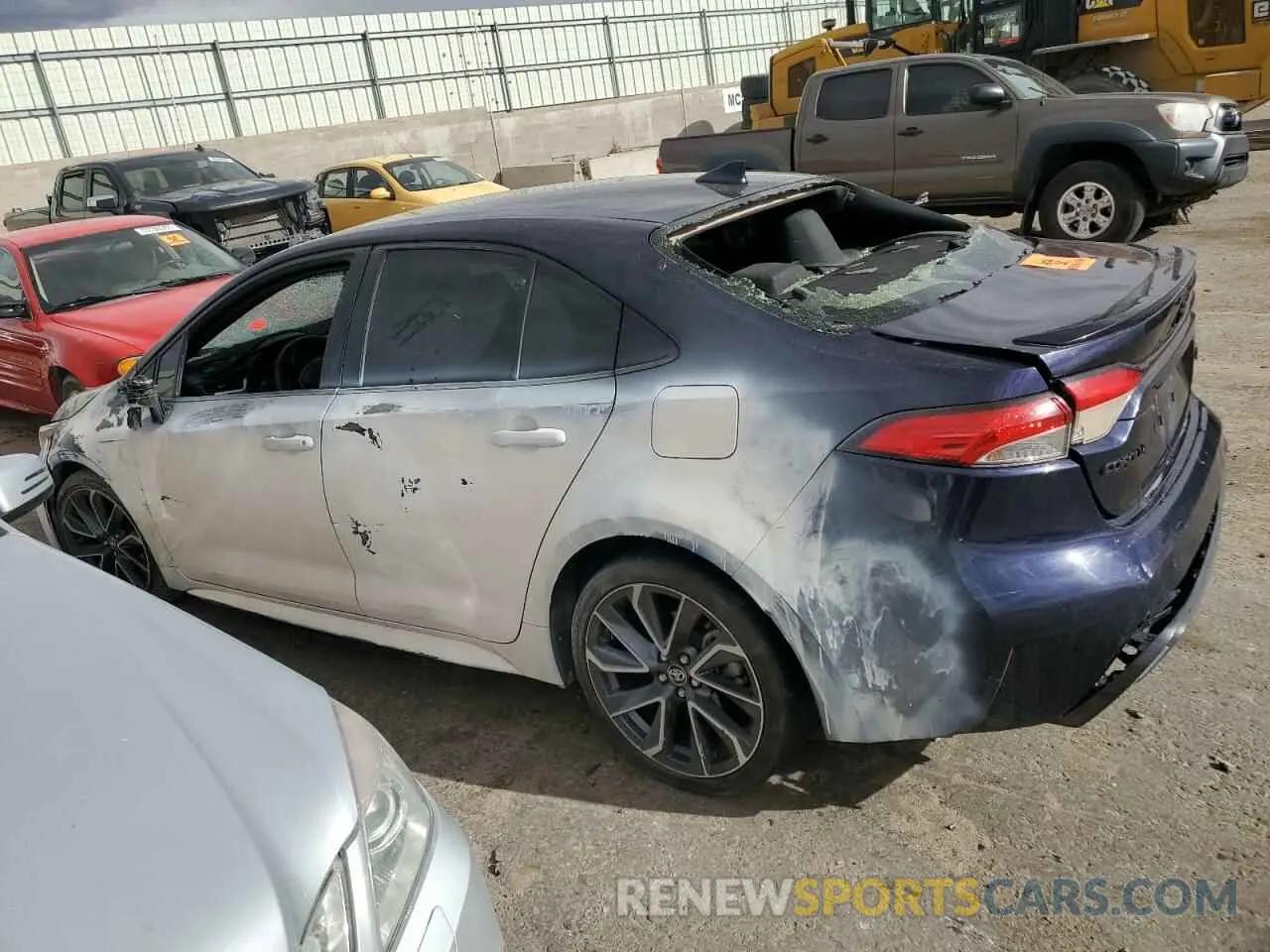 2 fotografías del automóvil dañado JTDS4MCE2MJ066013 TOYOTA COROLLA 2021