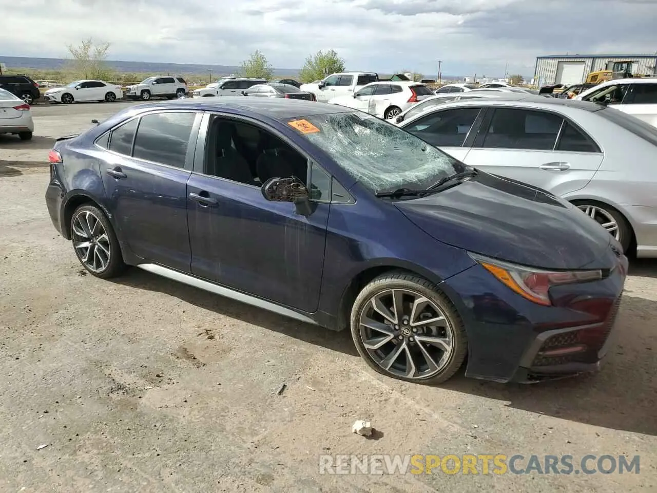 4 fotografías del automóvil dañado JTDS4MCE2MJ066013 TOYOTA COROLLA 2021