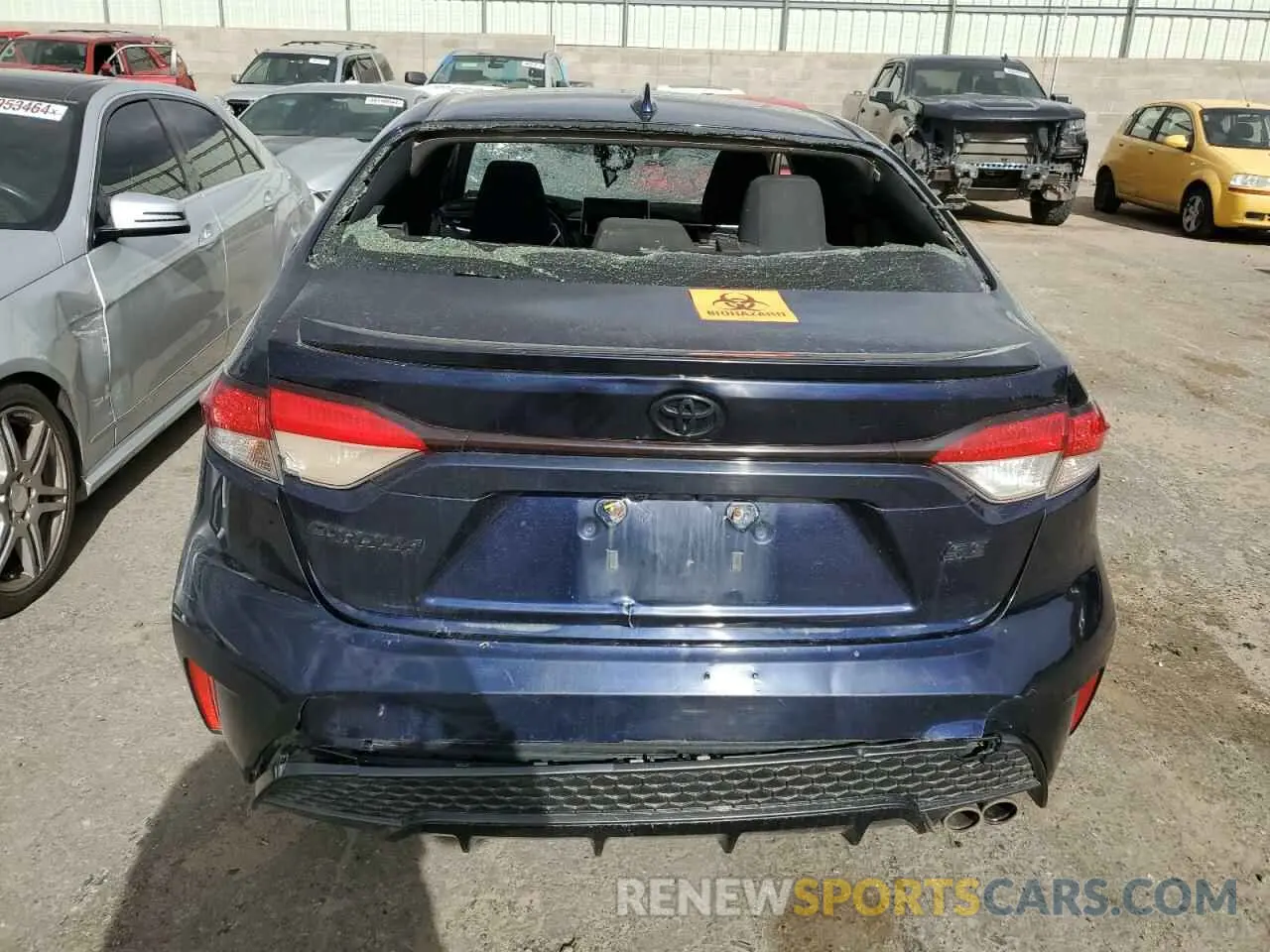 6 fotografías del automóvil dañado JTDS4MCE2MJ066013 TOYOTA COROLLA 2021