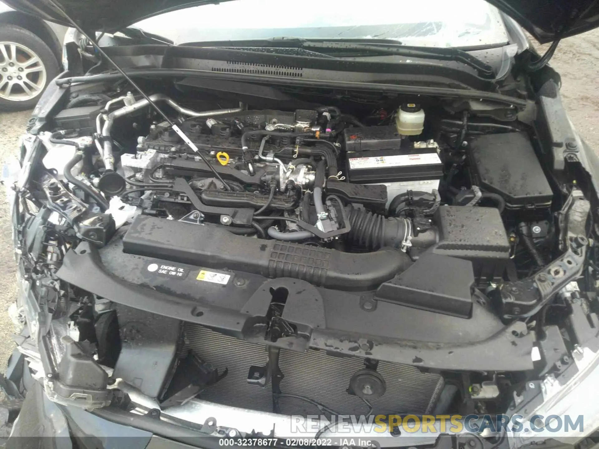 10 fotografías del automóvil dañado JTDS4MCE2MJ067758 TOYOTA COROLLA 2021