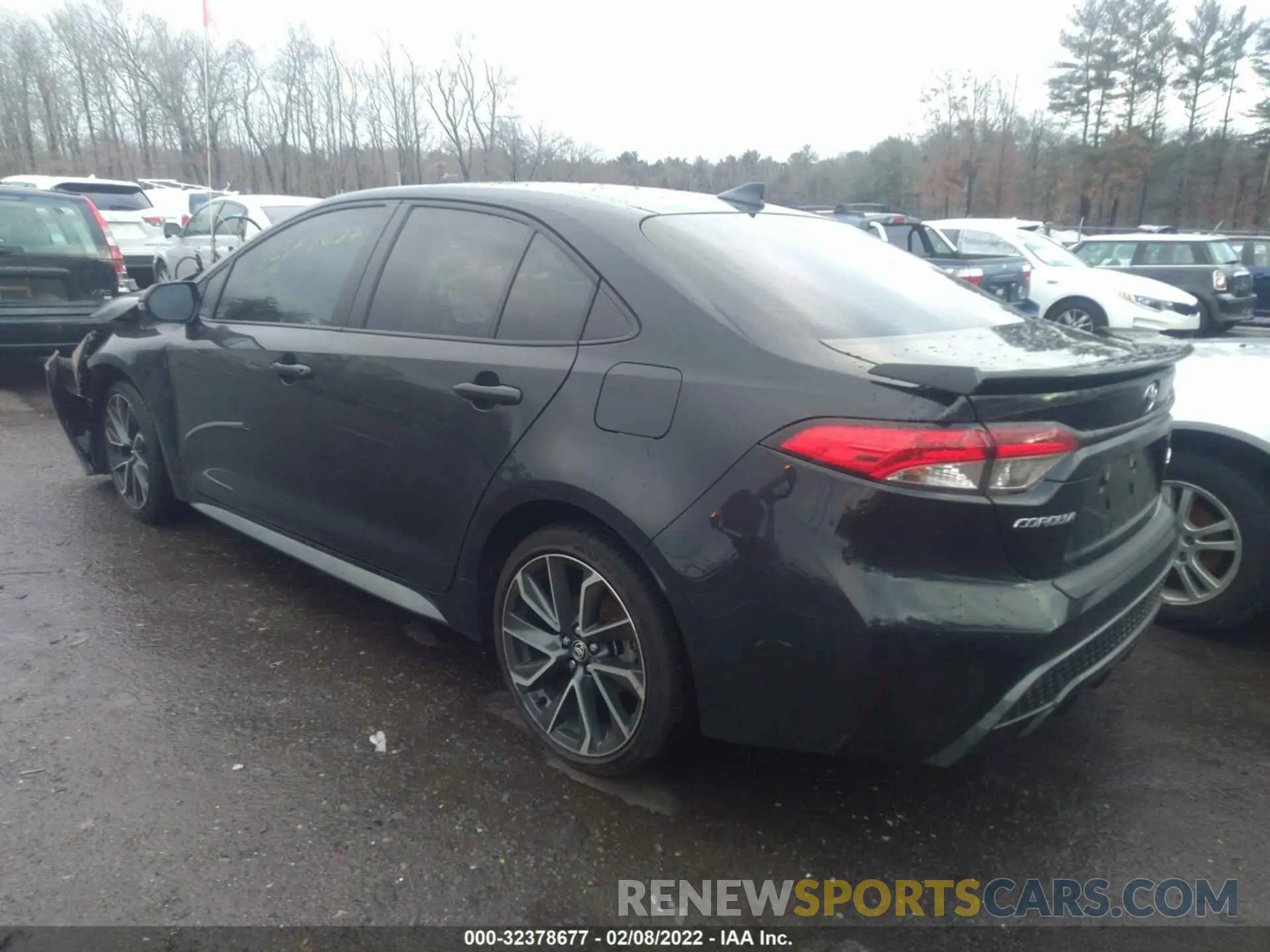 3 fotografías del automóvil dañado JTDS4MCE2MJ067758 TOYOTA COROLLA 2021