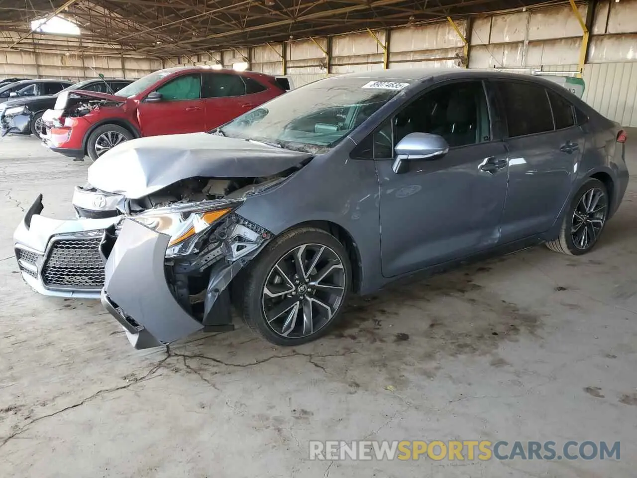 1 fotografías del automóvil dañado JTDS4MCE2MJ070594 TOYOTA COROLLA 2021