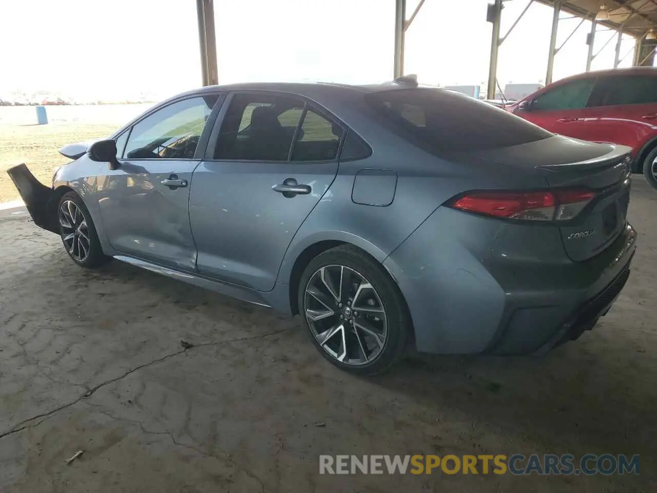 2 fotografías del automóvil dañado JTDS4MCE2MJ070594 TOYOTA COROLLA 2021
