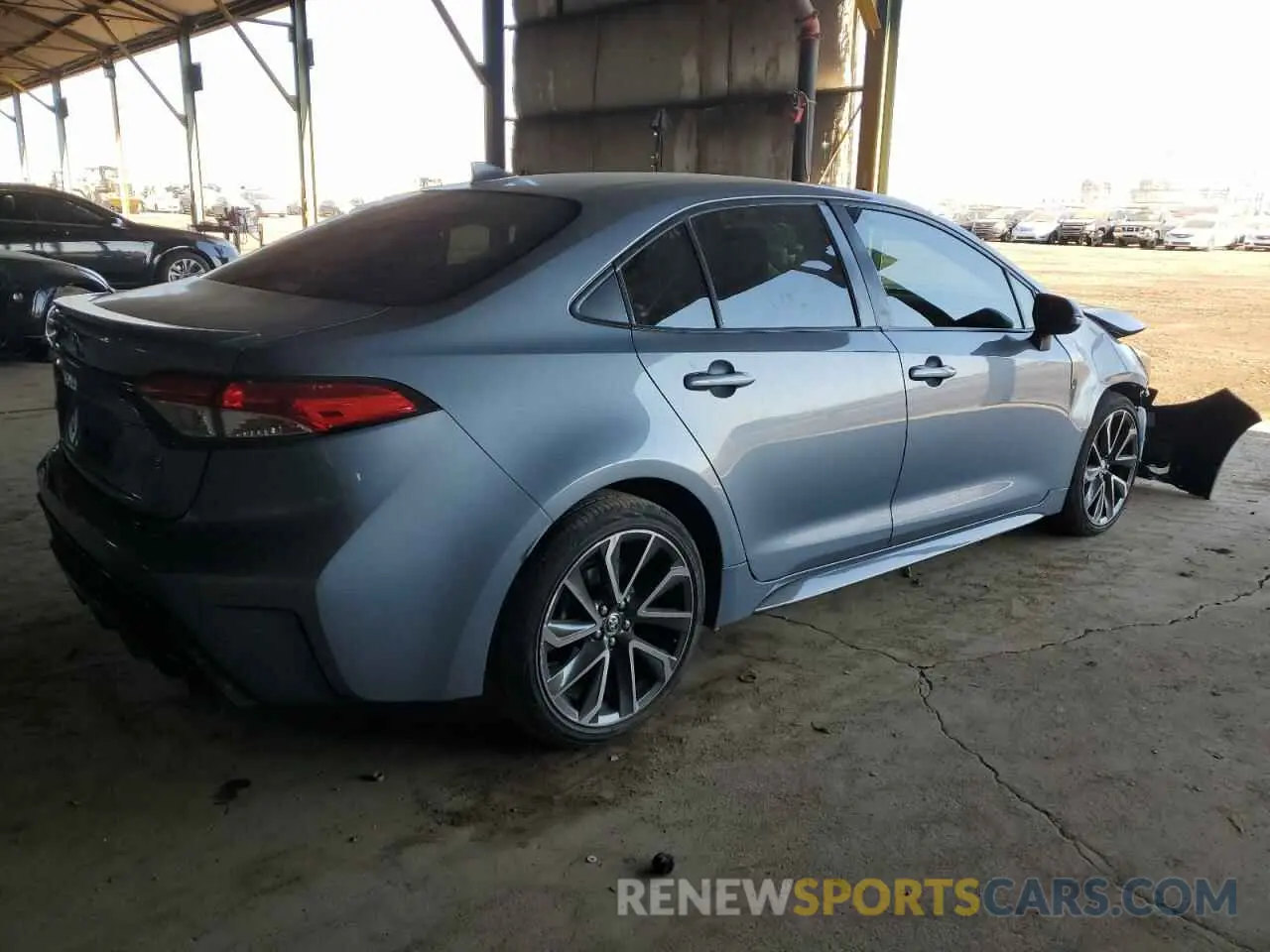 3 fotografías del automóvil dañado JTDS4MCE2MJ070594 TOYOTA COROLLA 2021