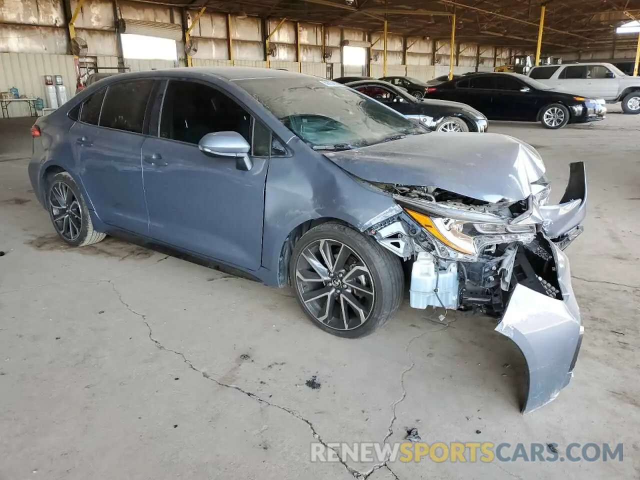 4 fotografías del automóvil dañado JTDS4MCE2MJ070594 TOYOTA COROLLA 2021