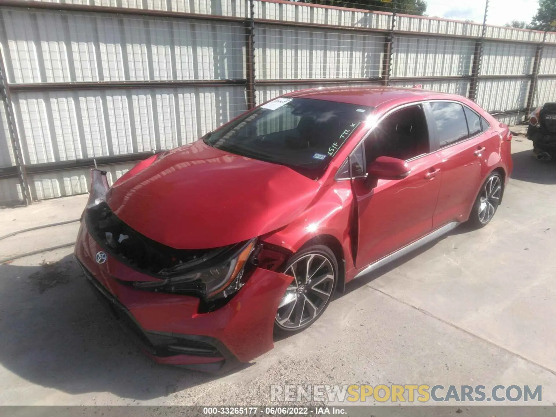 2 fotografías del automóvil dañado JTDS4MCE2MJ075777 TOYOTA COROLLA 2021