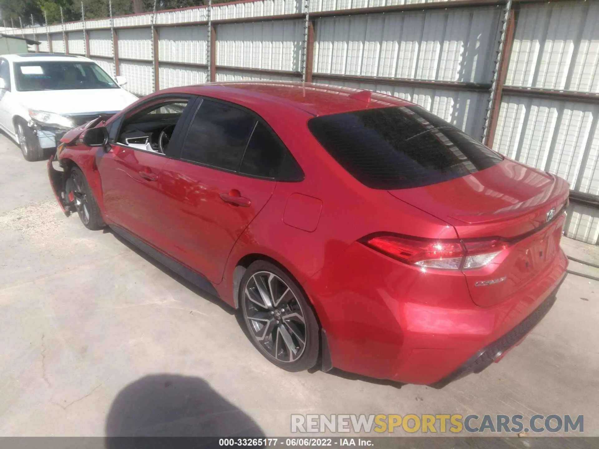 3 fotografías del automóvil dañado JTDS4MCE2MJ075777 TOYOTA COROLLA 2021