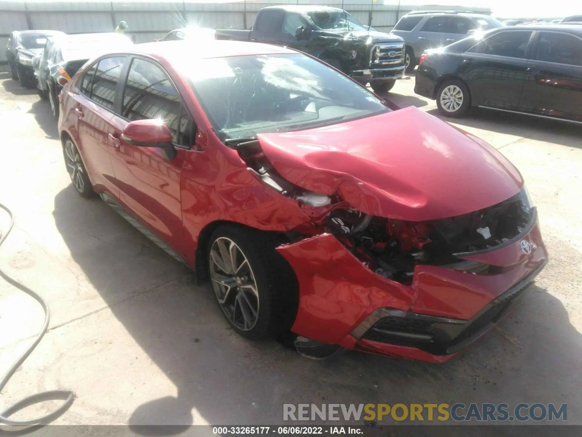 6 fotografías del automóvil dañado JTDS4MCE2MJ075777 TOYOTA COROLLA 2021