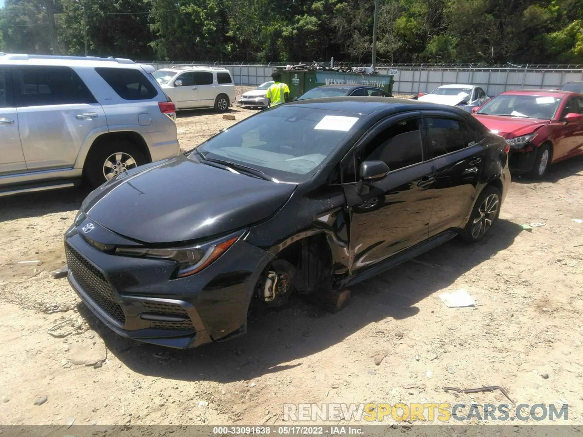 2 fotografías del automóvil dañado JTDS4MCE2MJ079795 TOYOTA COROLLA 2021